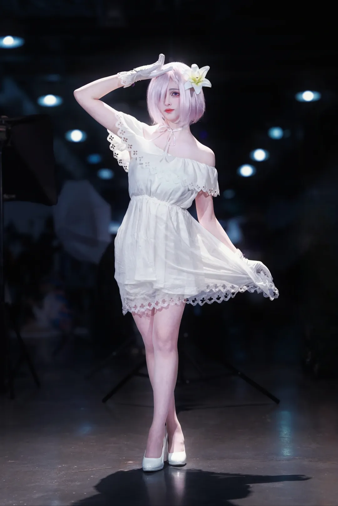 Fate/Grand Order, アニメイベント, 白ストッキング, マシュコスプレ, 百合 - 6枚目