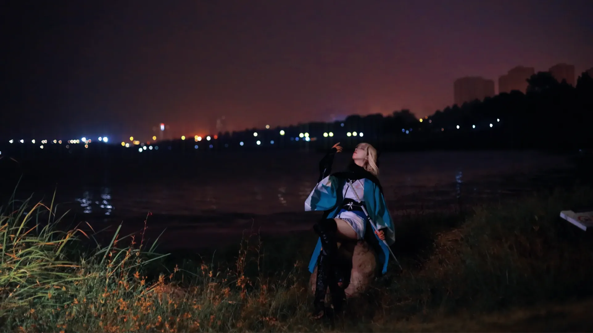 角色扮演, 户外摄影, Fate/Grand Order, 冲田总司cos, 夜景人像 - 第6张