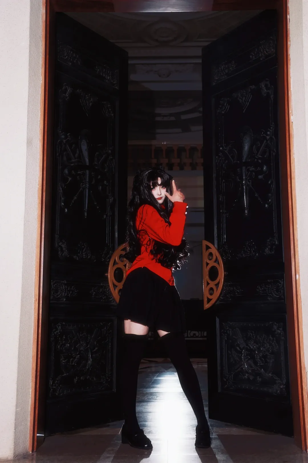 Cosplay, Fate/Grand Order, 远坂凛cos, 过膝丝袜, 远坂凛 - 第3张