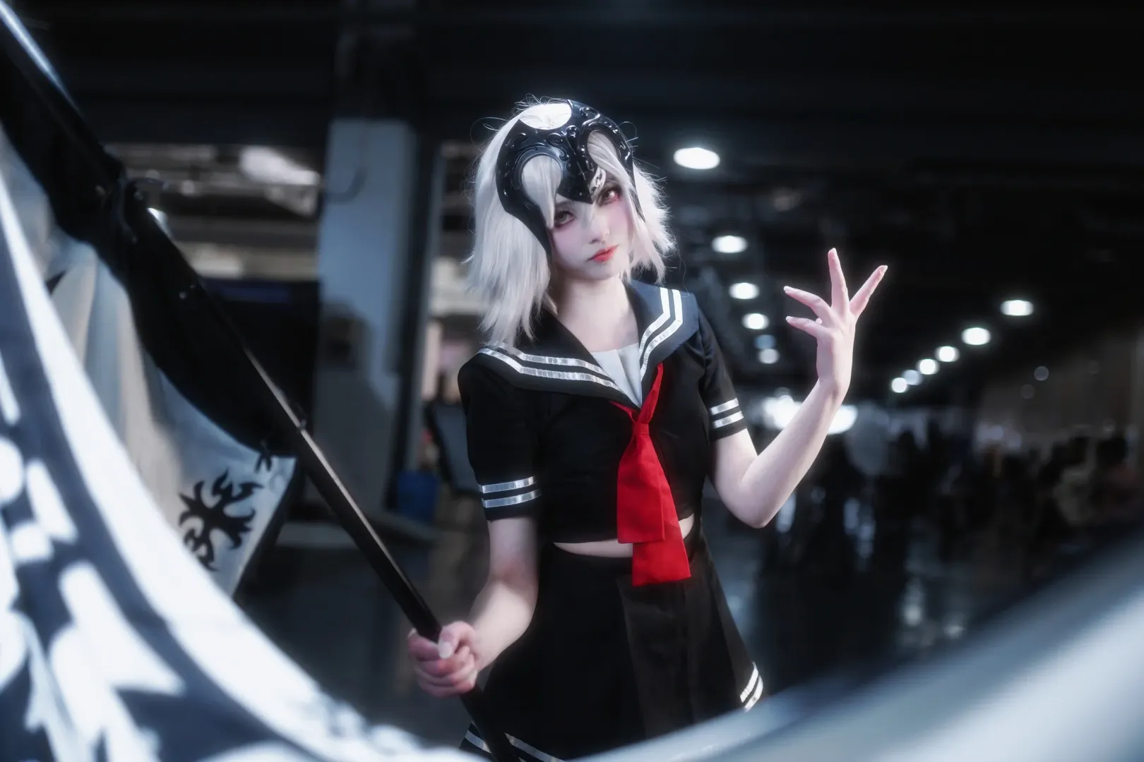 cosplay, Fate/Grand Order, Convention photos, Jeanne d'Arc (Alter) cosplay, Black stockings cosplay - Image 2