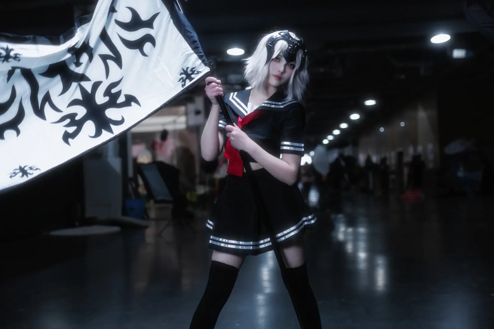 cosplay, Fate/Grand Order, 漫展返图, 黑贞德cos, 黑丝cos