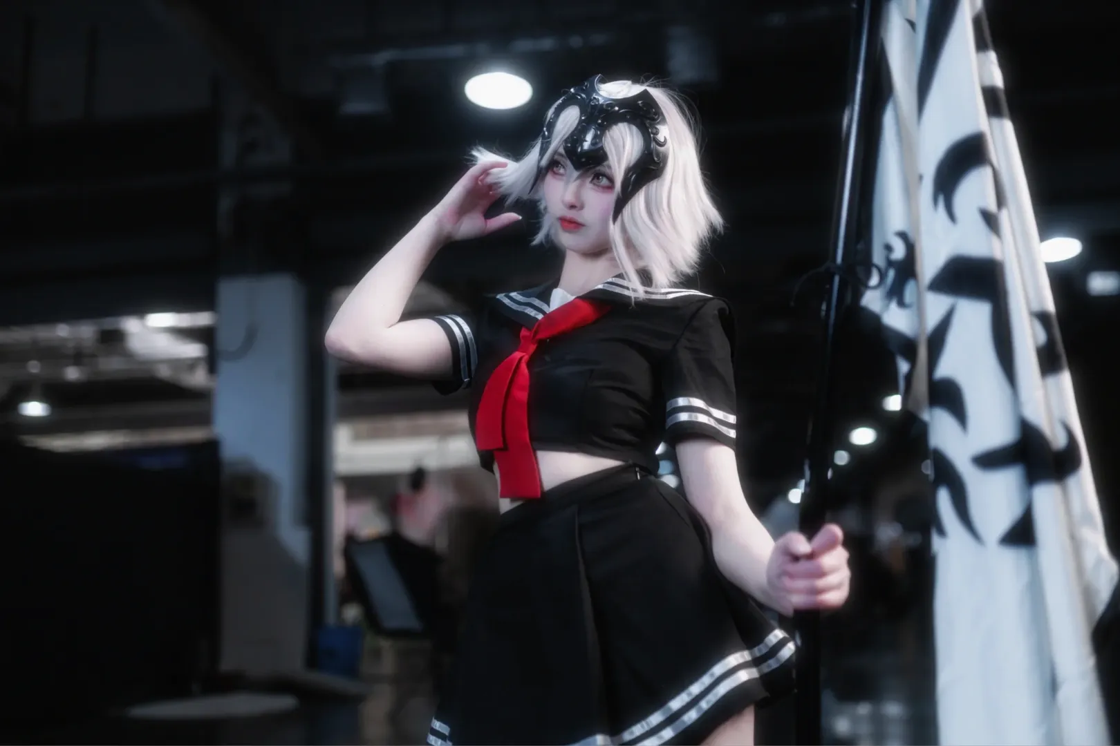 cosplay, Fate/Grand Order, Convention photos, Jeanne d'Arc (Alter) cosplay, Black stockings cosplay - Image 5