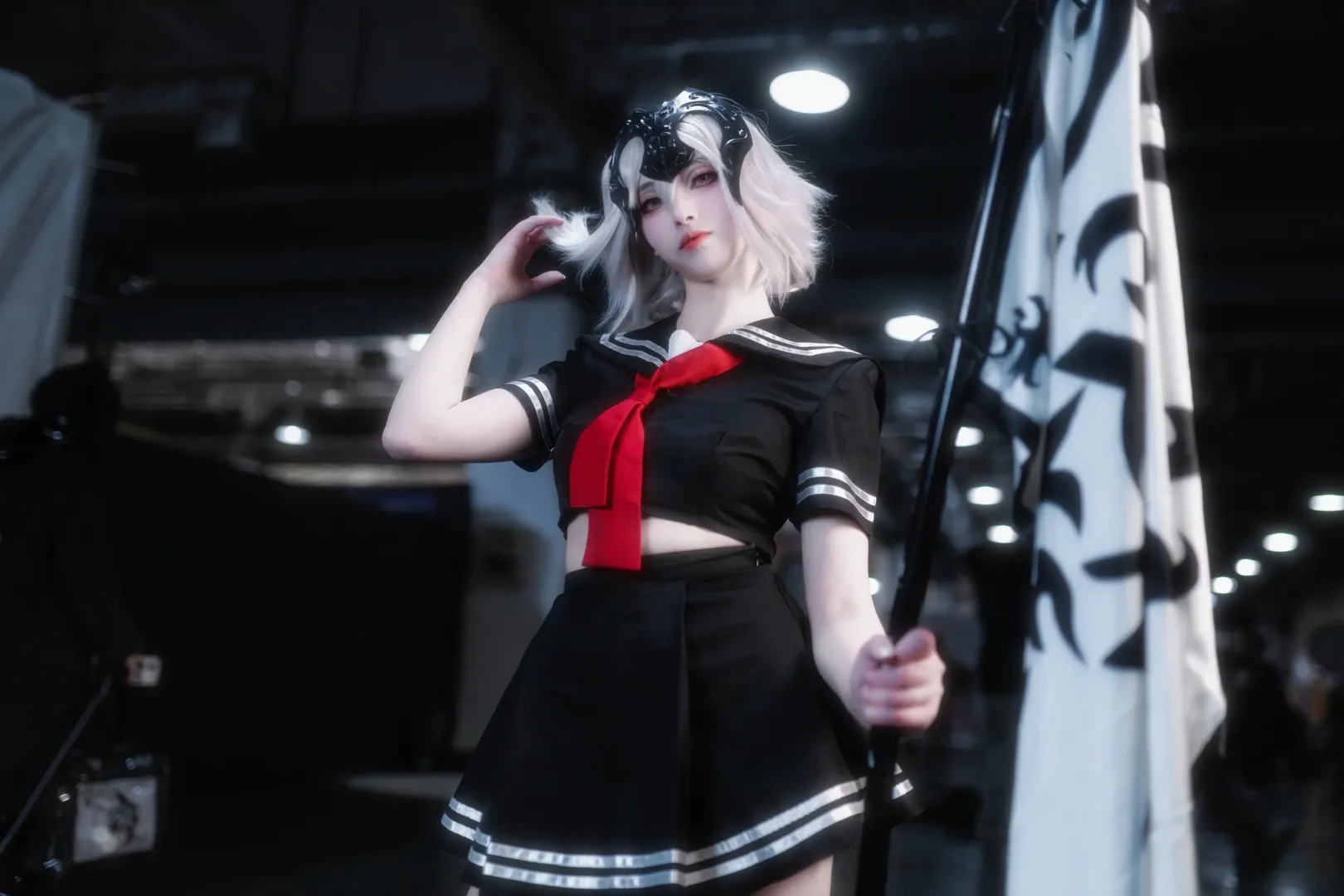 cosplay, Fate/Grand Order, Convention photos, Jeanne d'Arc (Alter) cosplay, Black stockings cosplay - Image 8