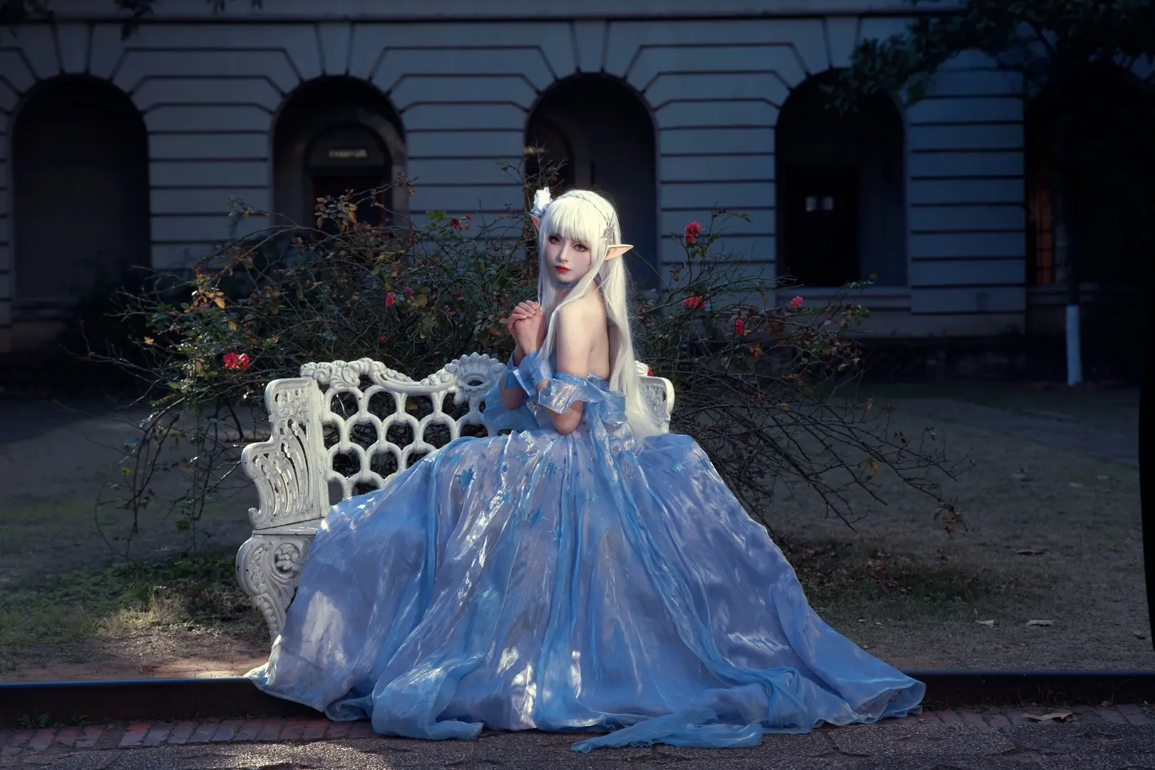 cosplay, 户外摄影, 从零开始的异世界生活, 艾米莉亚cos, 水晶礼服 - 第1张