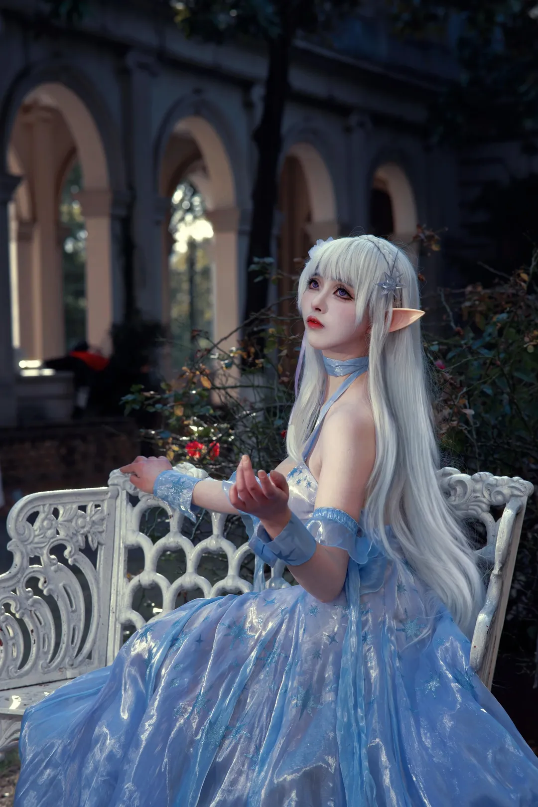 cosplay, 户外摄影, 从零开始的异世界生活, 艾米莉亚cos, 水晶礼服 - 第2张