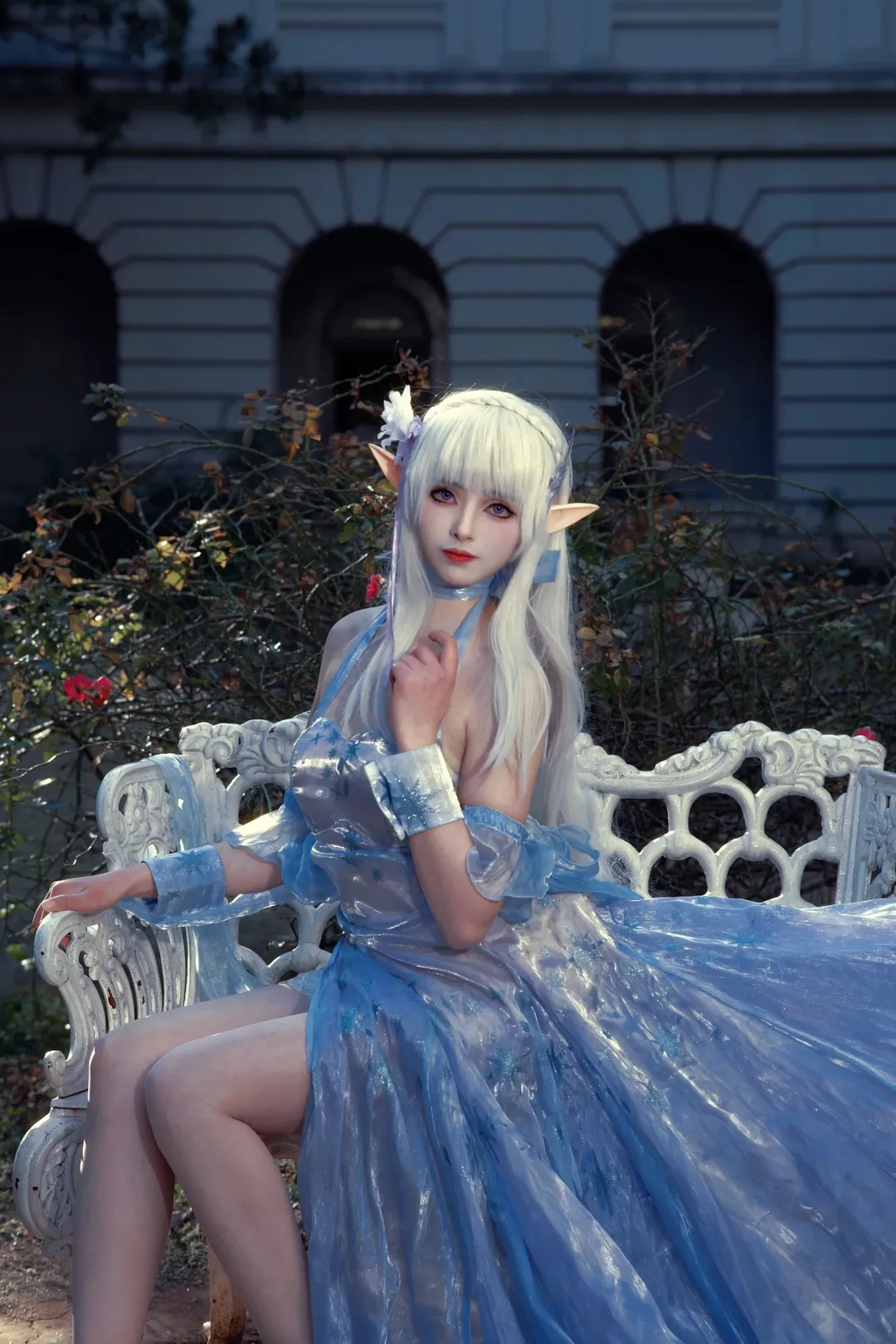 cosplay, 户外摄影, 从零开始的异世界生活, 艾米莉亚cos, 水晶礼服