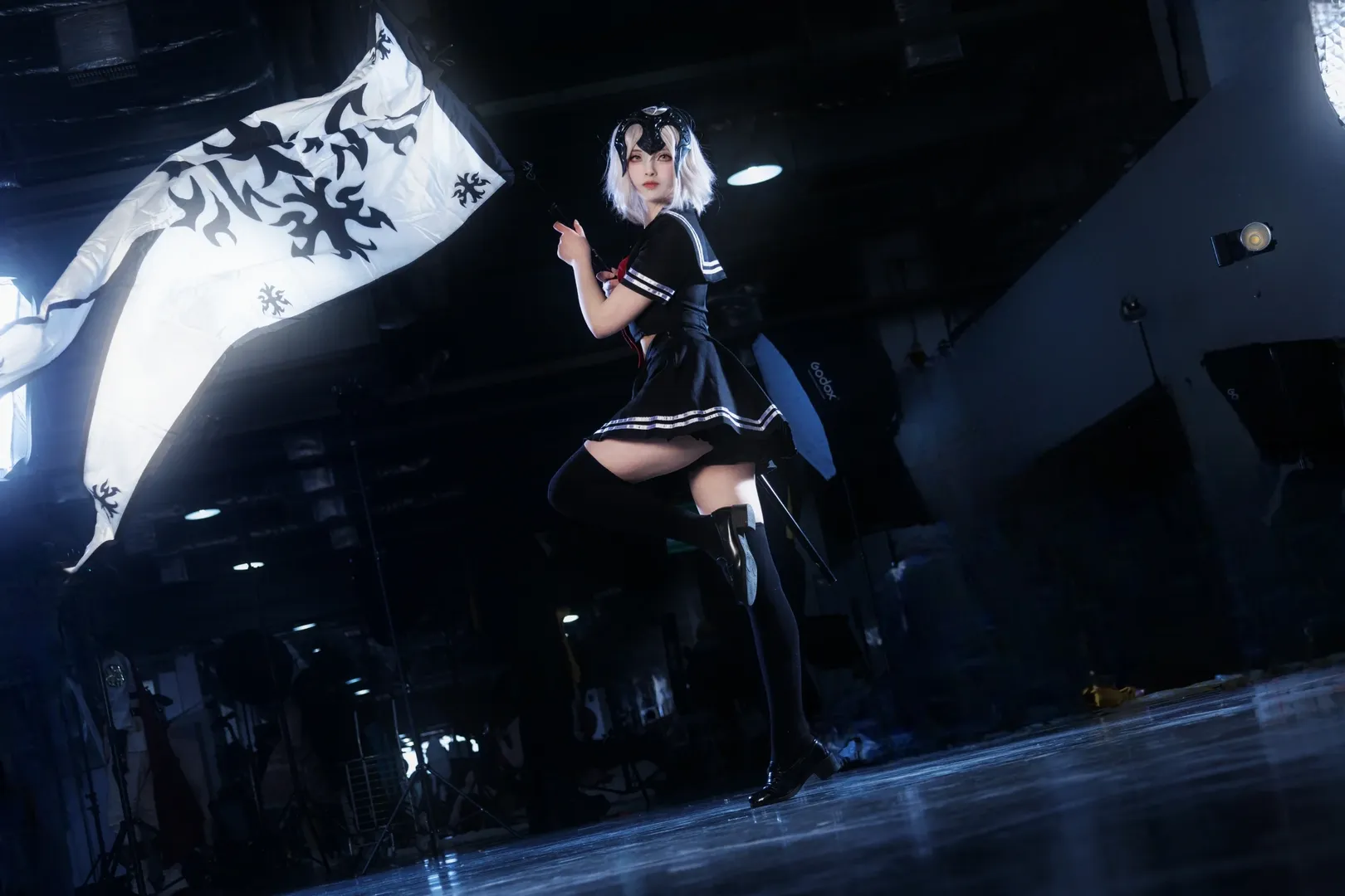漫展, FGO, 黑贞德cos, 黑丝, cosplay摄影