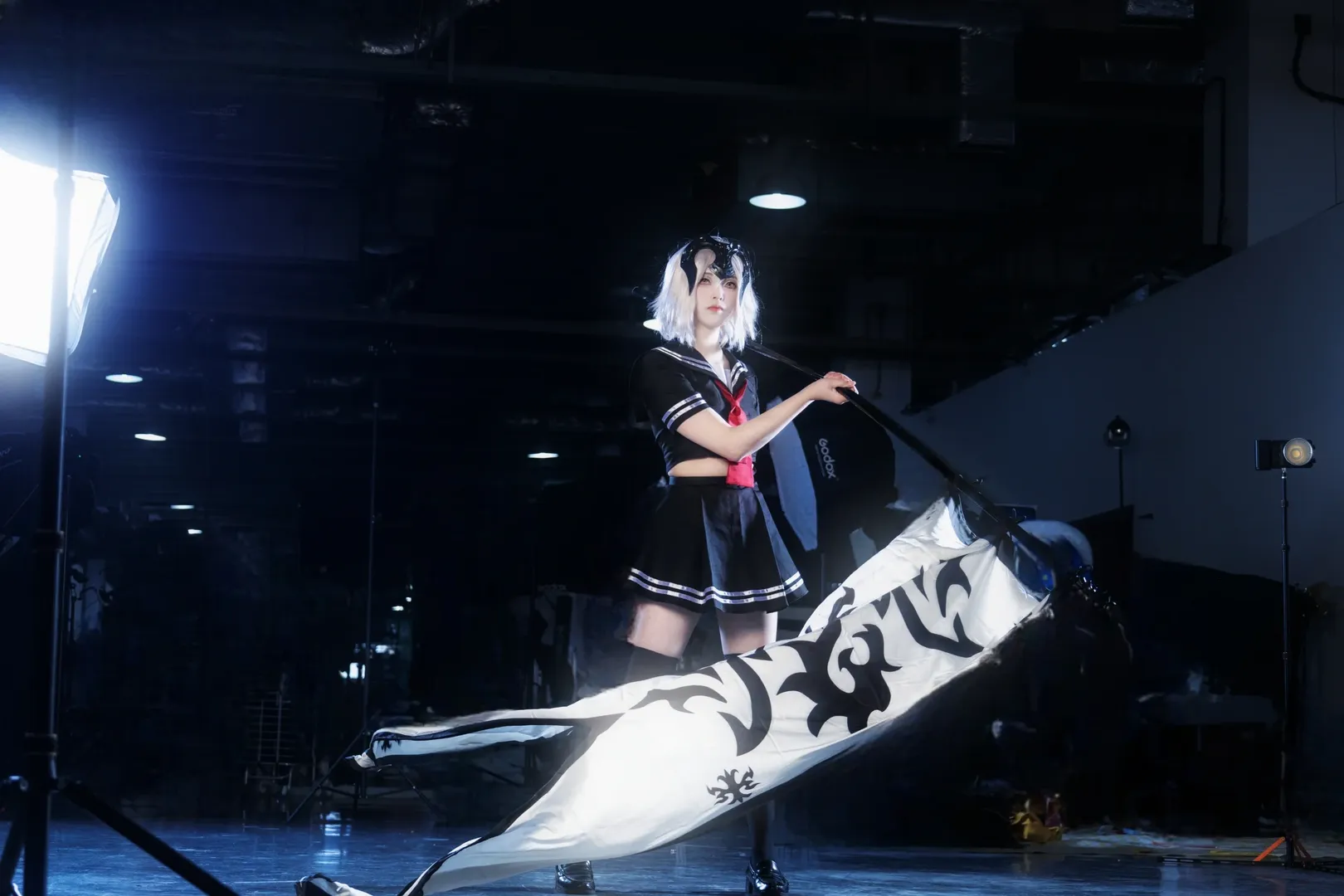漫展, FGO, 黑贞德cos, 黑丝, cosplay摄影 - 第4张