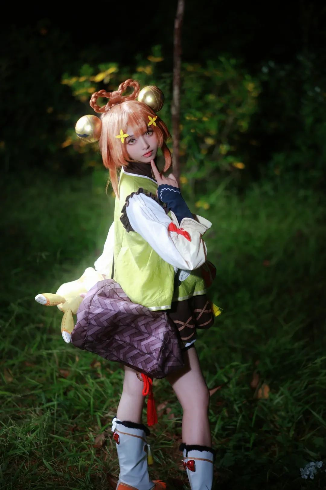 原神, 瑶瑶cos, cosplay摄影, 户外外景, 二次元演绎 - 第3张