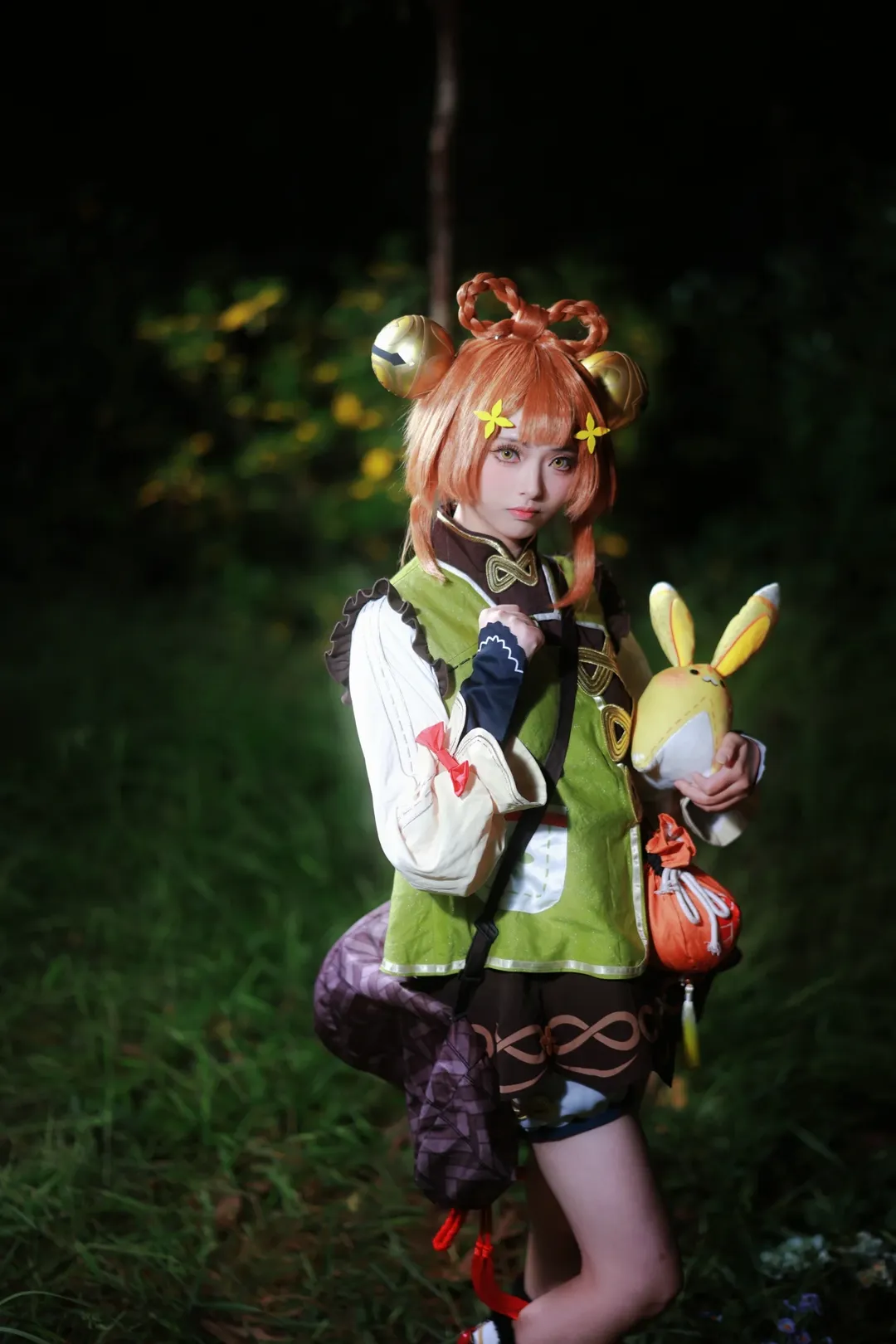 原神, 瑶瑶cos, cosplay摄影, 户外外景, 二次元演绎 - 第5张