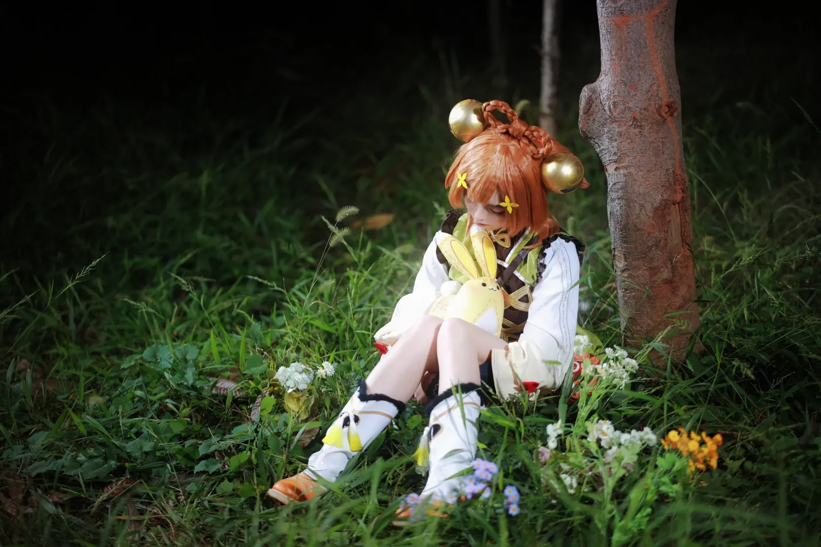 原神, 瑶瑶cos, cosplay摄影, 户外外景, 二次元演绎 - 第8张