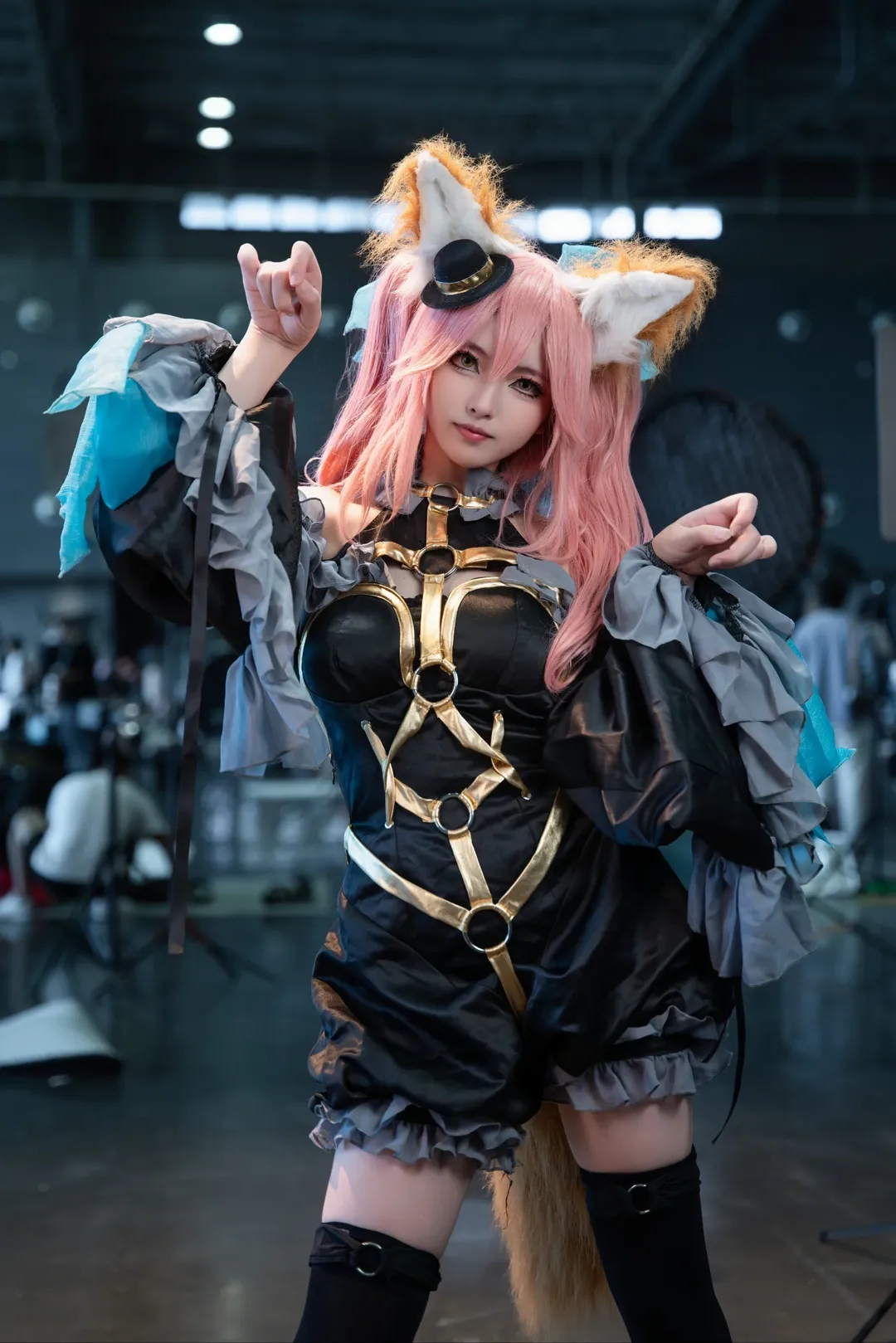 場照, Fate/Grand Order, 黑絲, cosplay返圖, 玉藻前cos - 第3張