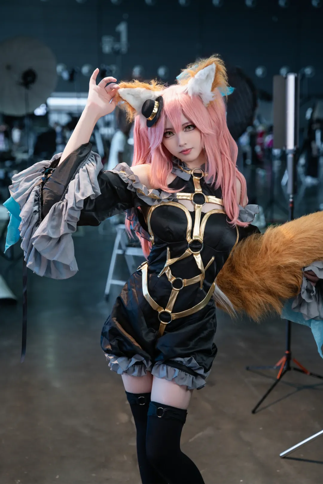 場照, Fate/Grand Order, 黑絲, cosplay返圖, 玉藻前cos - 第4張