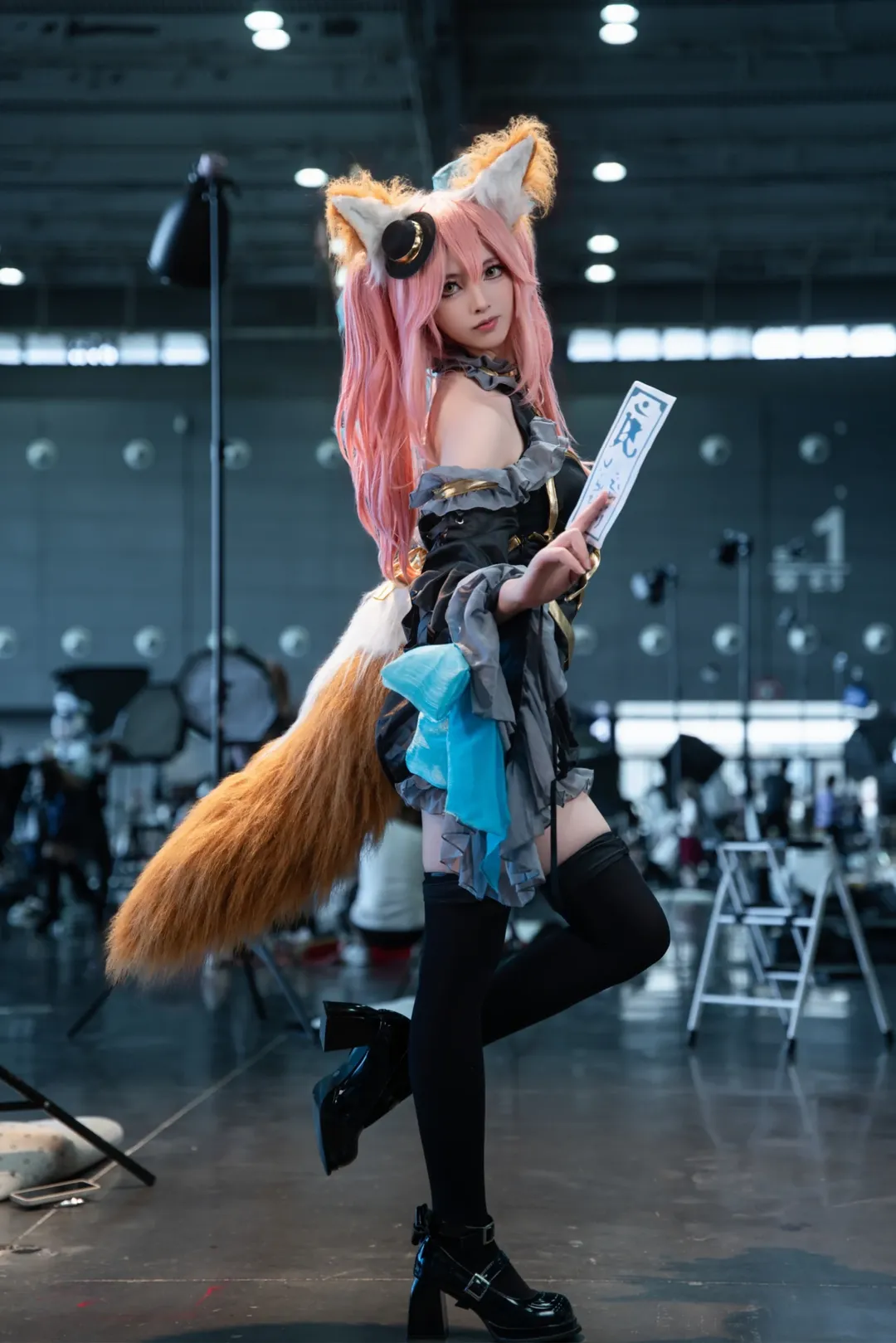 場照, Fate/Grand Order, 黑絲, cosplay返圖, 玉藻前cos - 第6張