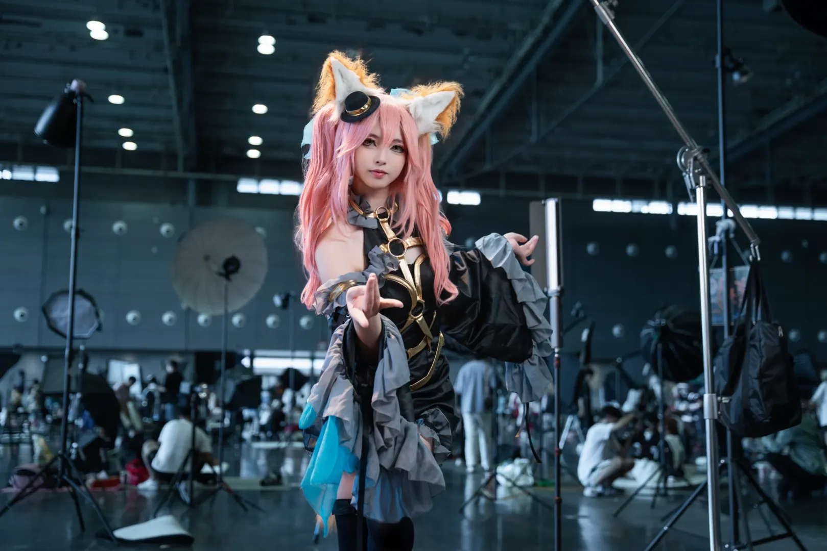 場照, Fate/Grand Order, 黑絲, cosplay返圖, 玉藻前cos - 第8張