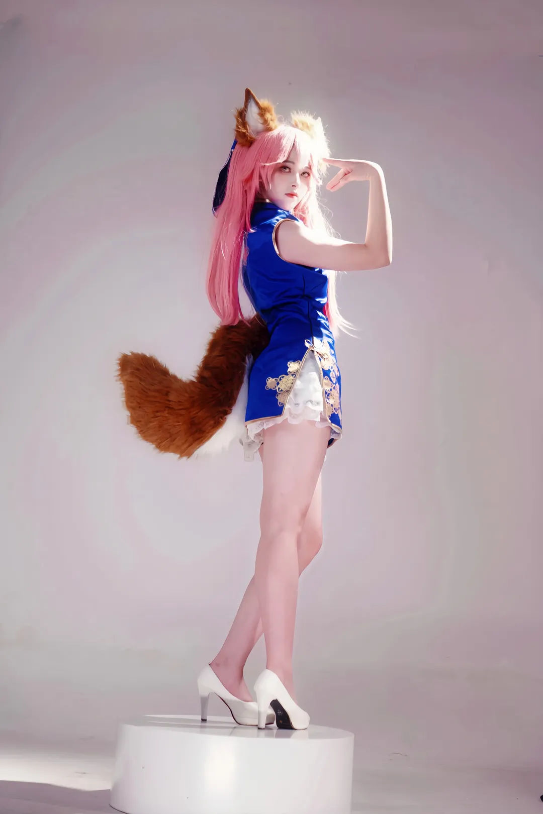 Fate/Grand Order, 旗袍, 玉藻前cos, 高跟鞋, 长腿 - 第2张