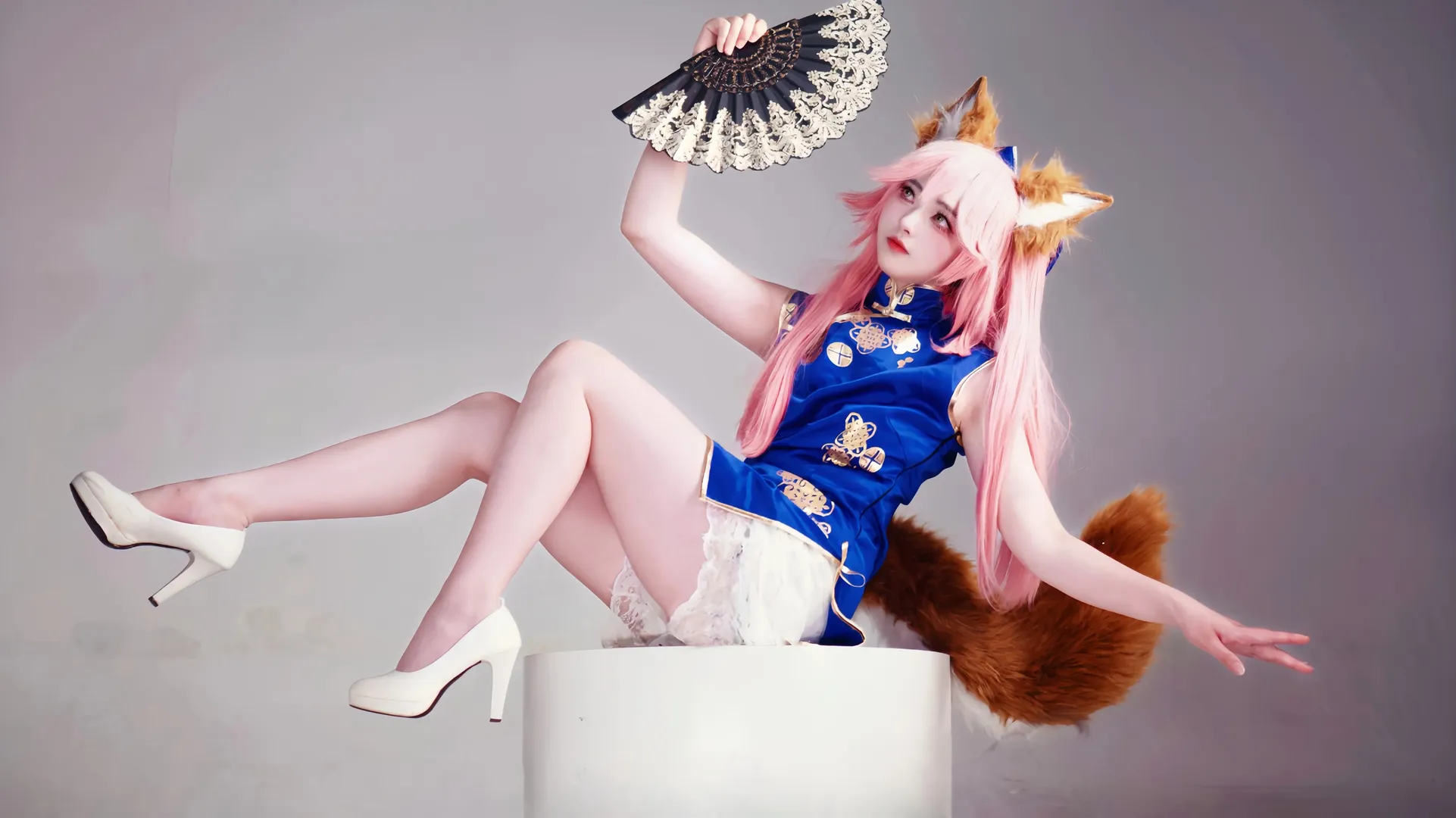 Fate/Grand Order, 旗袍, 玉藻前cos, 高跟鞋, 长腿