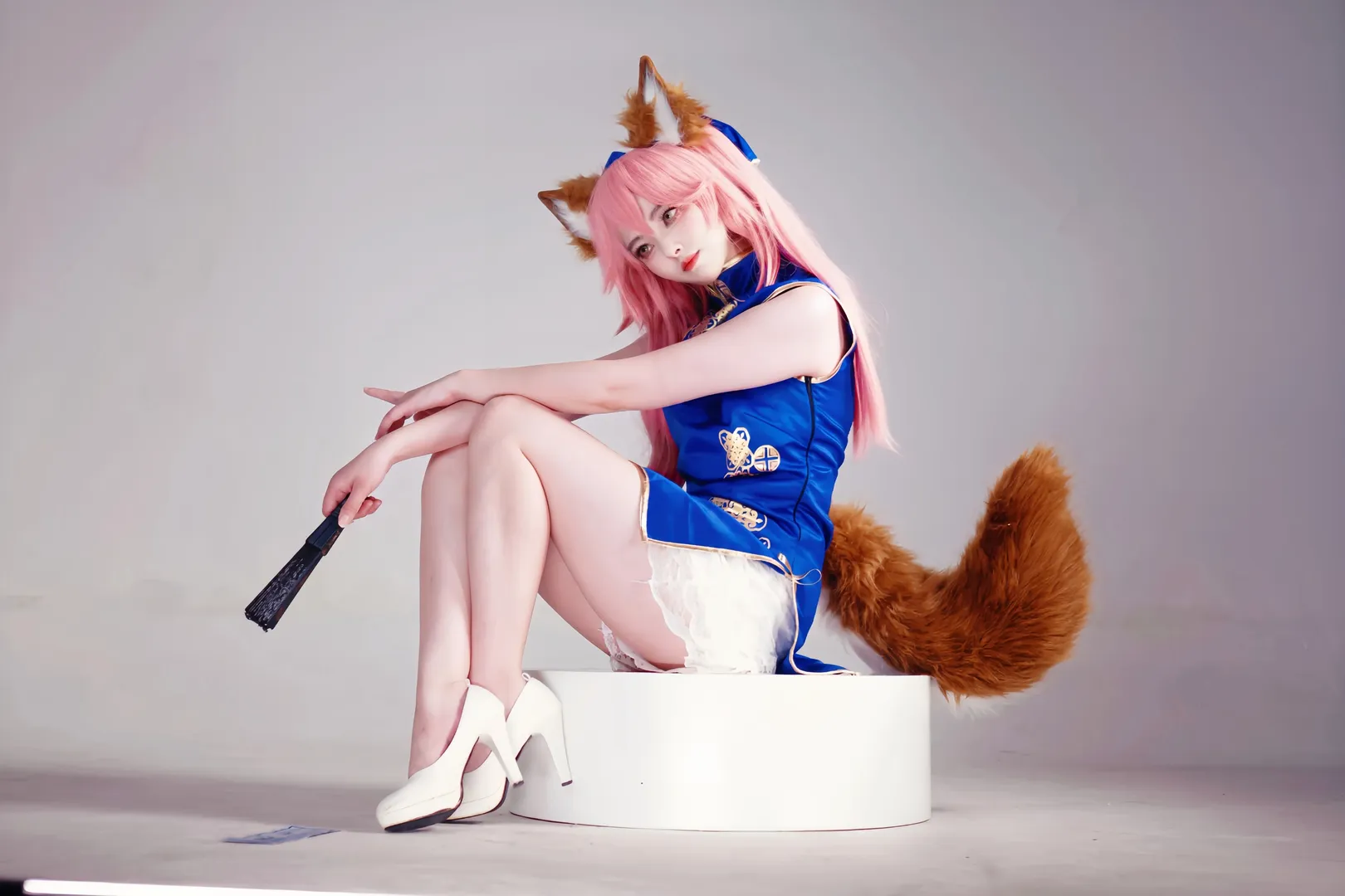 Fate/Grand Order, 旗袍, 玉藻前cos, 高跟鞋, 长腿 - 第6张