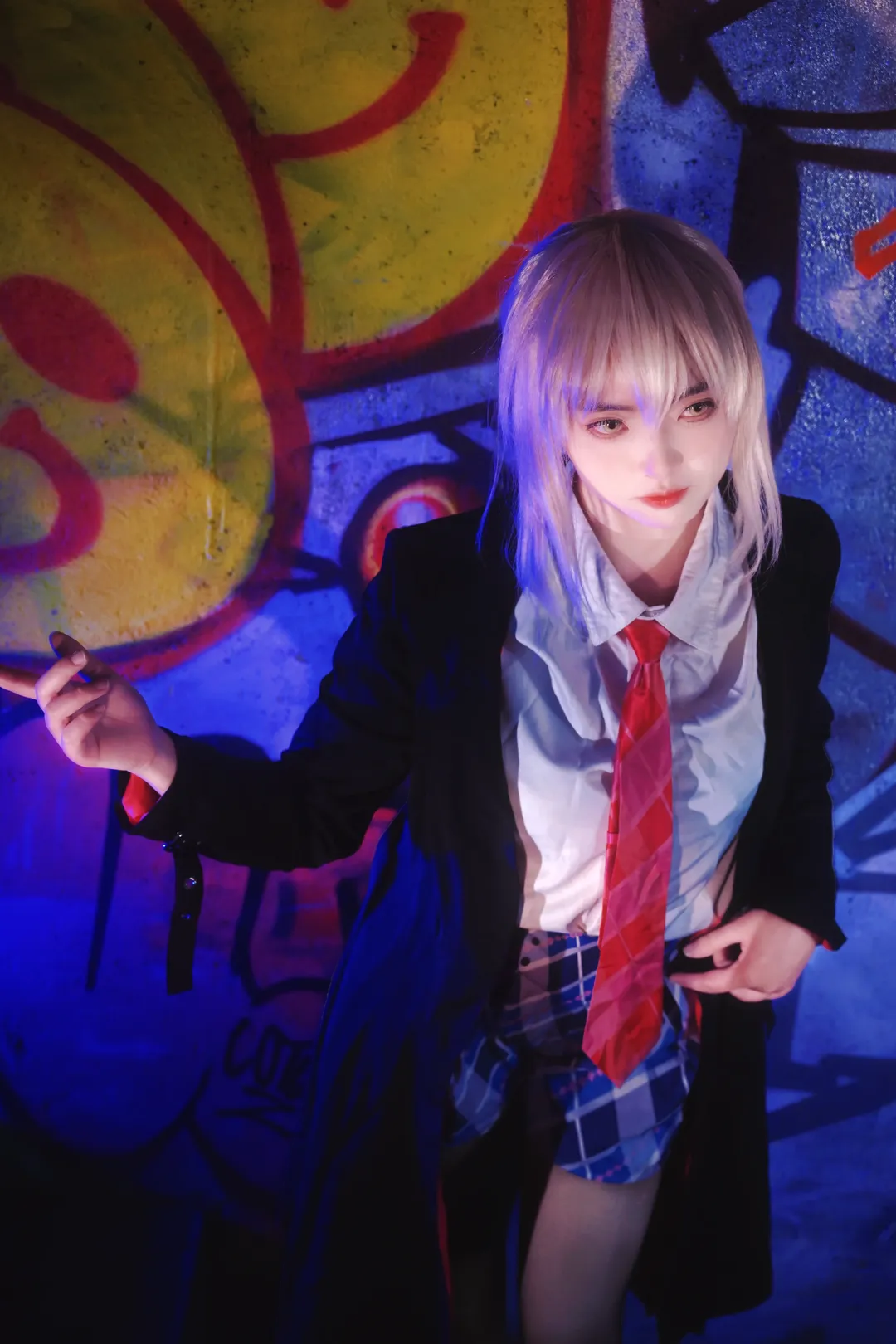 Fate/Grand Order, 賽博朋克, 黑絲cos, 黑sabercos, 暗黑街頭風 - 第1張