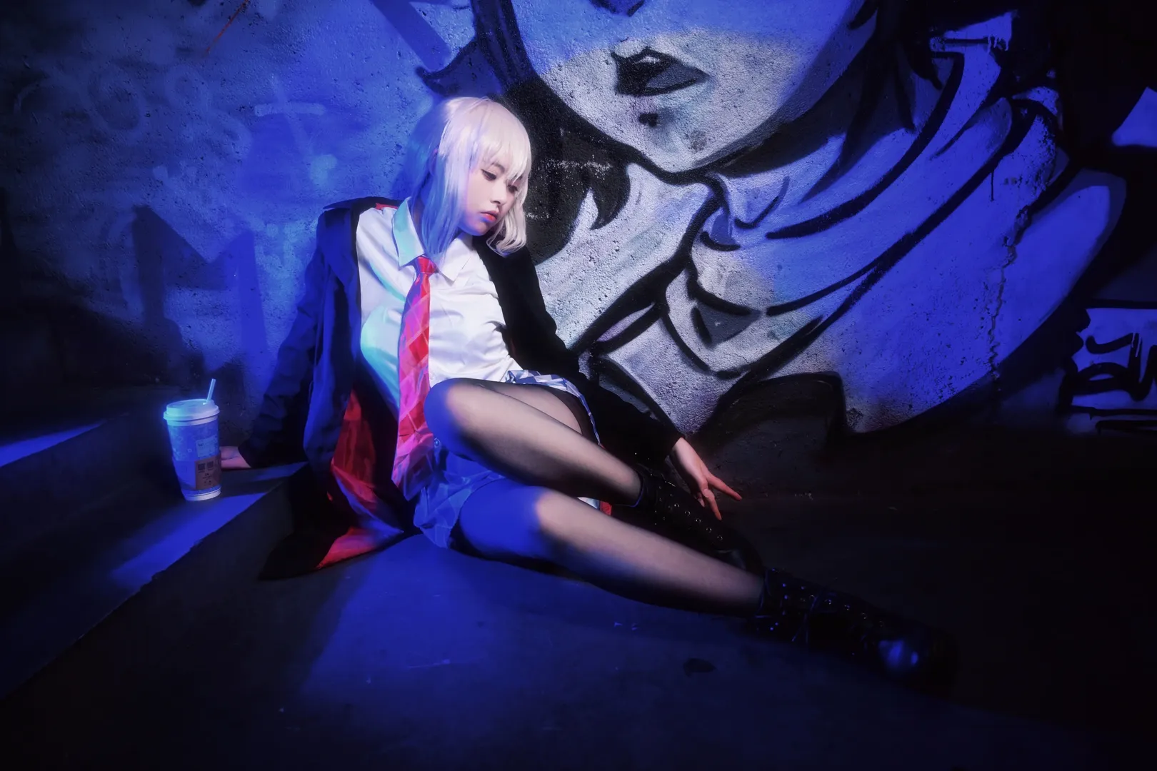 Fate/Grand Order, 賽博朋克, 黑絲cos, 黑sabercos, 暗黑街頭風 - 第7張