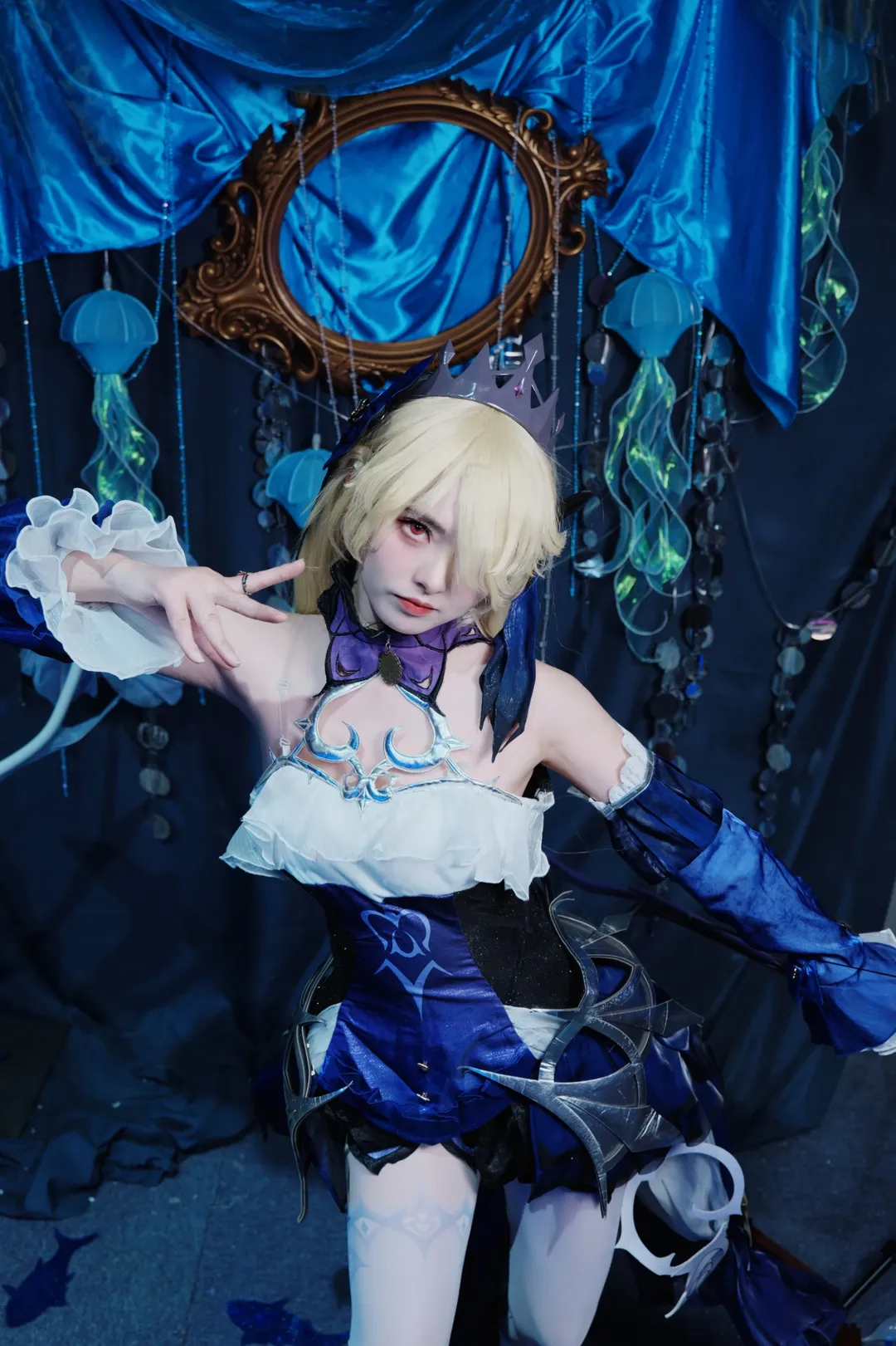 角色扮演, 原神, cosplay摄影, 菲谢尔cos, 白丝cosplay