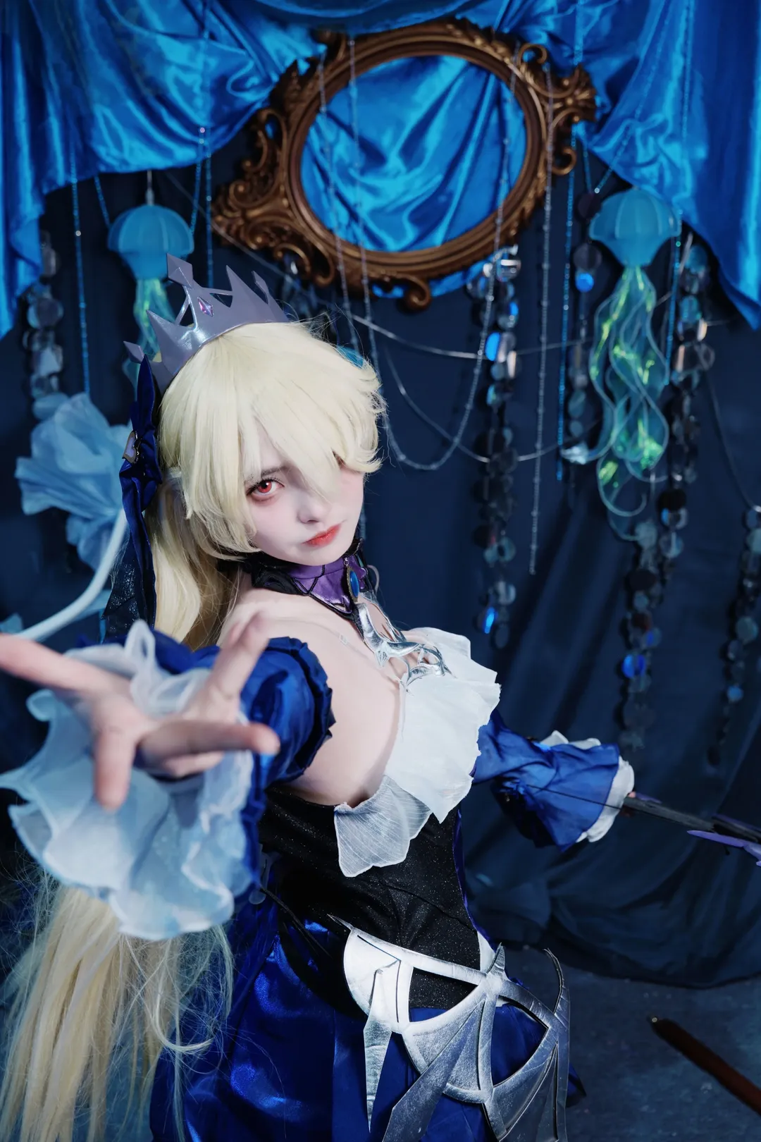 Roleplay, Genshin Impact, Cosplay photography, Fischl cosplay, White stockings cosplay - Image 3