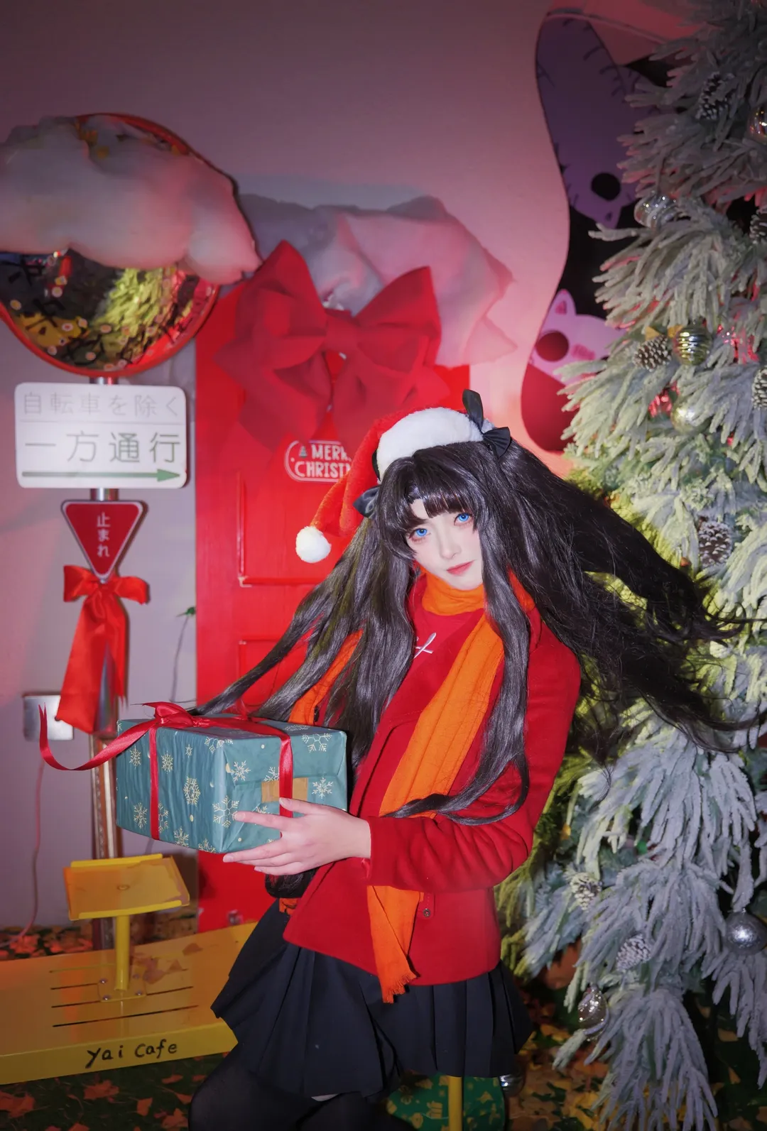 二次元摄影, 远坂凛cos, 圣诞, 黑丝, fate - 第3张