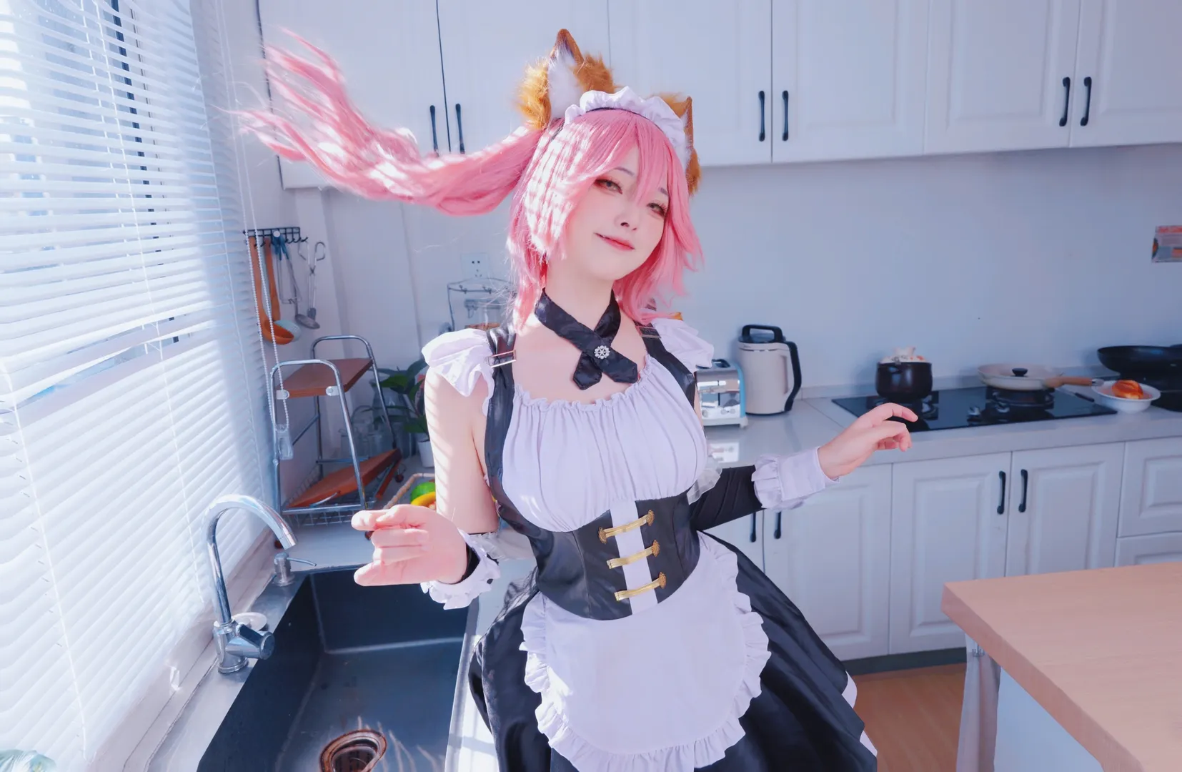 フェイト, メイド服, 二次元コスプレ, 獣耳娘, 玉藻の前 コスプレ - 1枚目