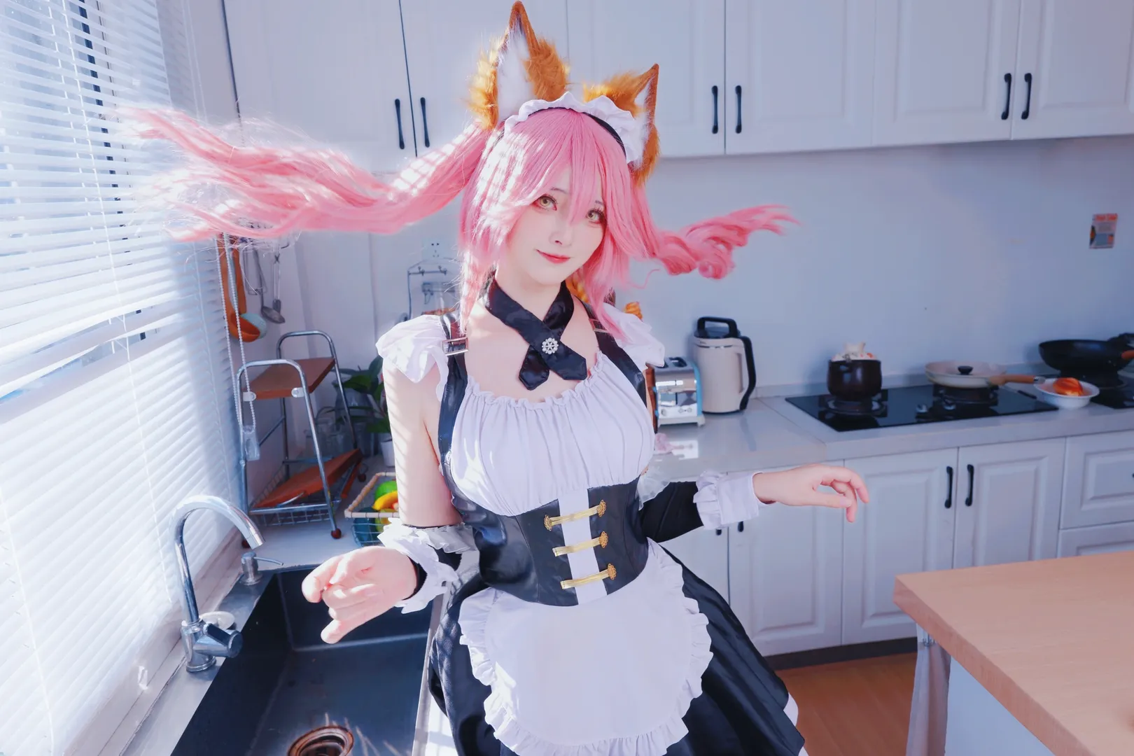 フェイト, メイド服, 二次元コスプレ, 獣耳娘, 玉藻の前 コスプレ - 2枚目