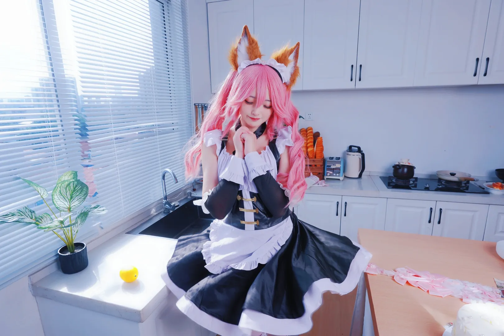 フェイト, メイド服, 二次元コスプレ, 獣耳娘, 玉藻の前 コスプレ - 3枚目