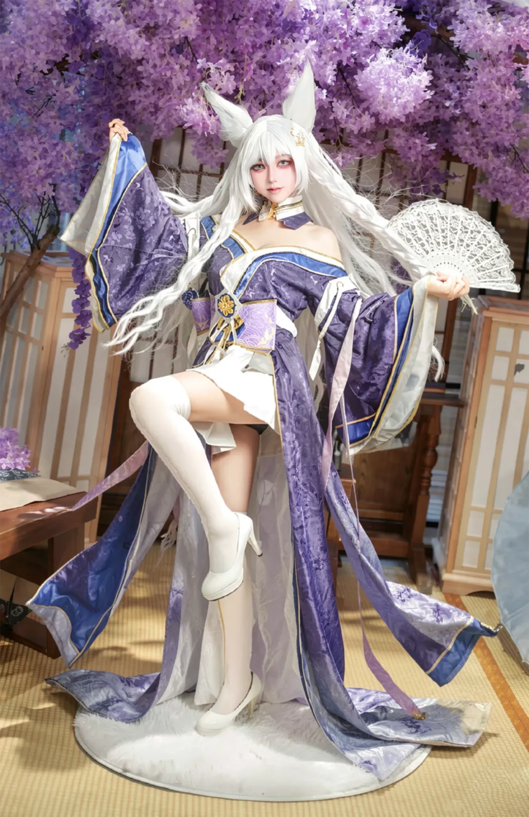 二次元摄影, 碧蓝航线, 和风cosplay, 信浓cos, 狐耳