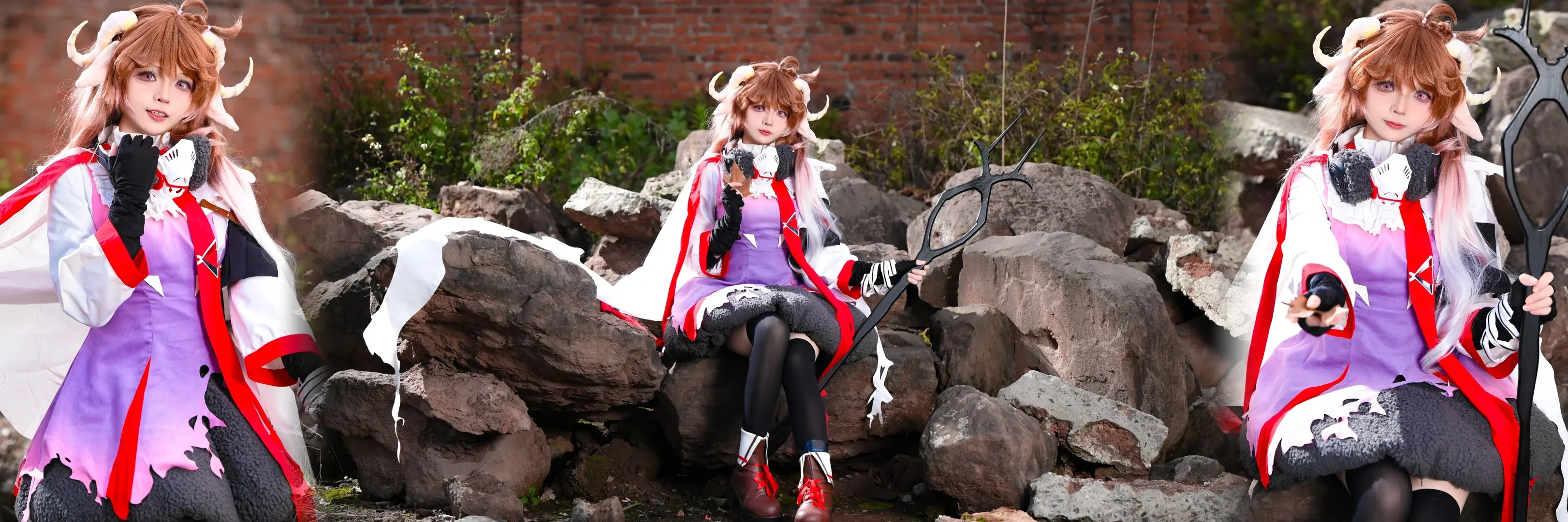 明日方舟, 艾雅法拉cos, 黑丝, 连裤袜, Cosplay外拍 - 第4张