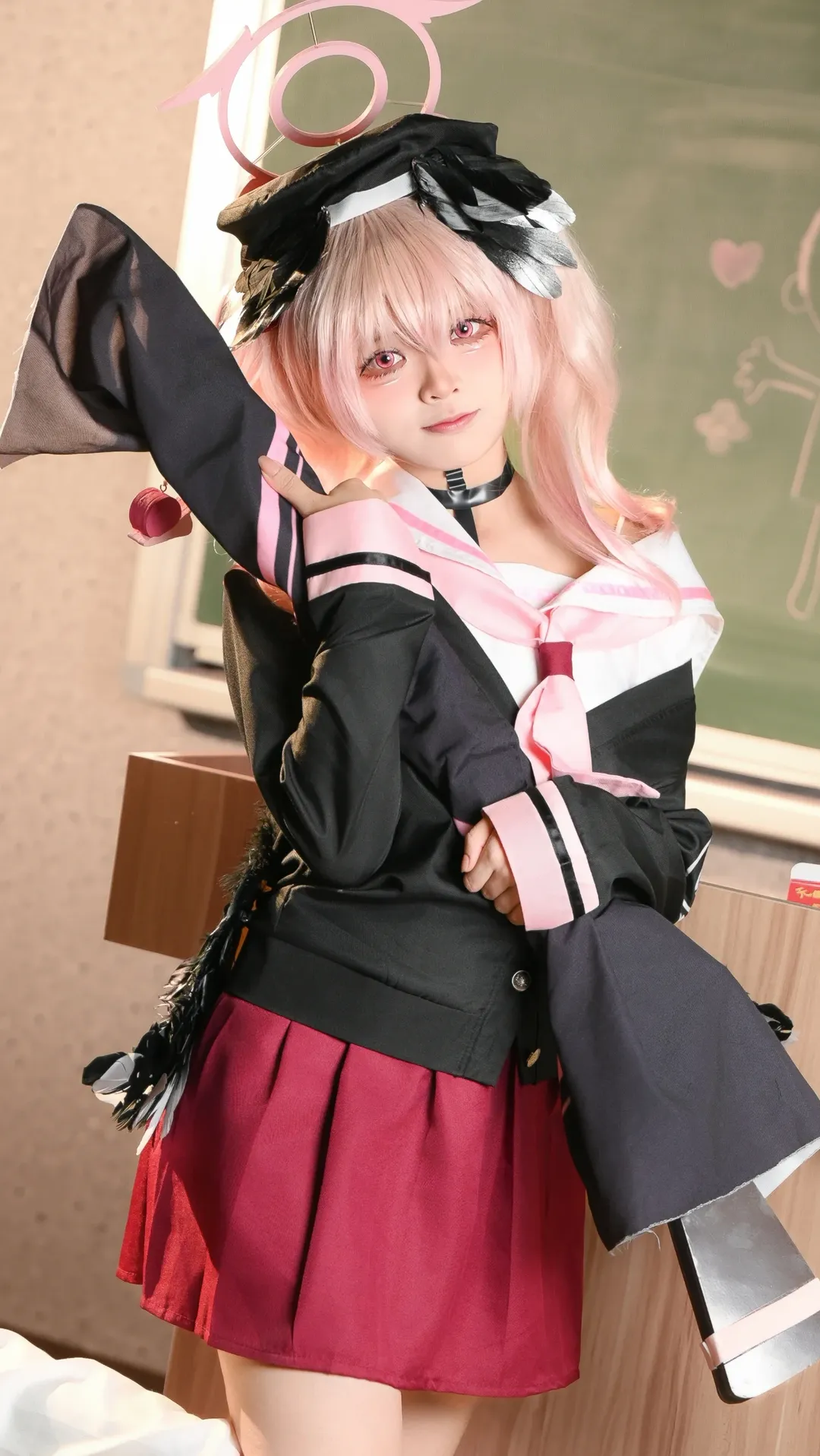 ブルーアーカイブ, 二次元コスプレ, 下江コハル コスプレ, 学園風コスプレ, 白ニーソコーデ - 2枚目