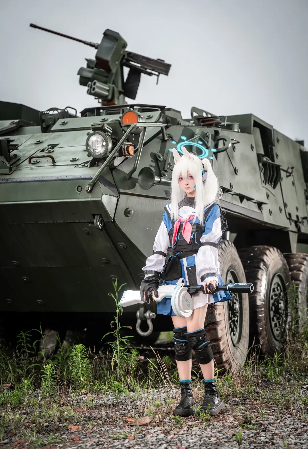 Cosplay, 蔚蓝档案, 战术少女, 月雪宫子cos, 军事装备
