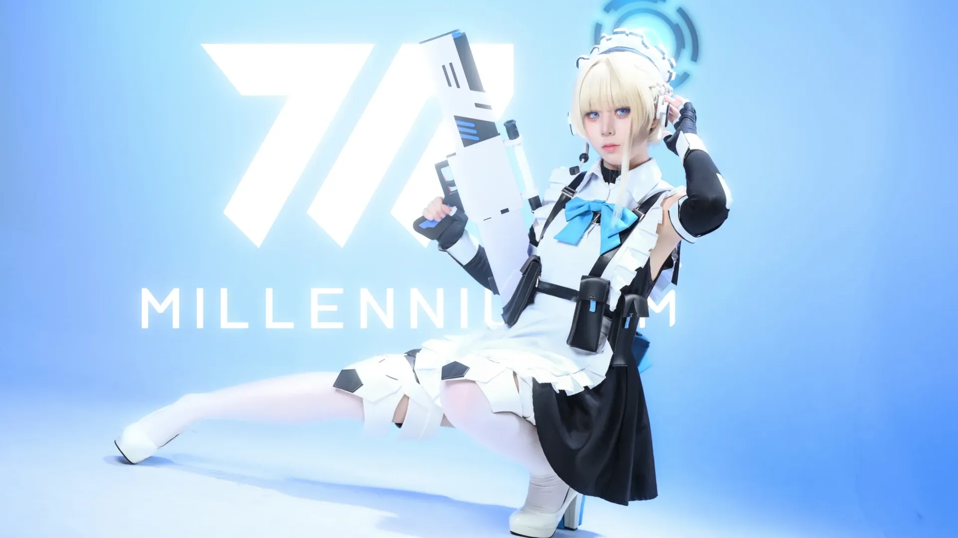 蔚蓝档案, 二次元cosplay, 飞鸟马时cos, 白丝cosplay, 科技女仆