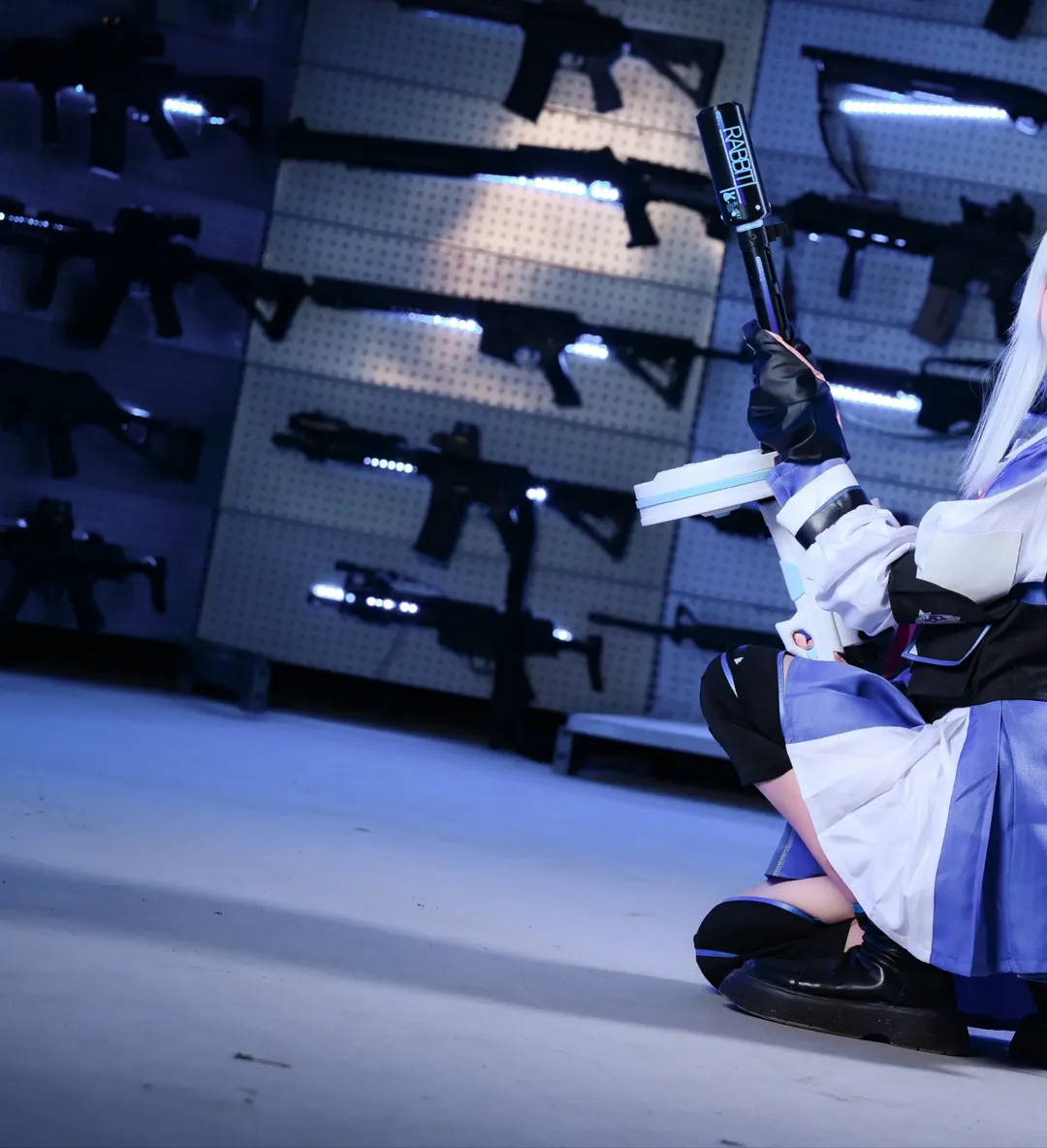 蔚蓝档案, 二次元cosplay, 月雪宫子cos, 战术装备, 武器墙 - 第4张