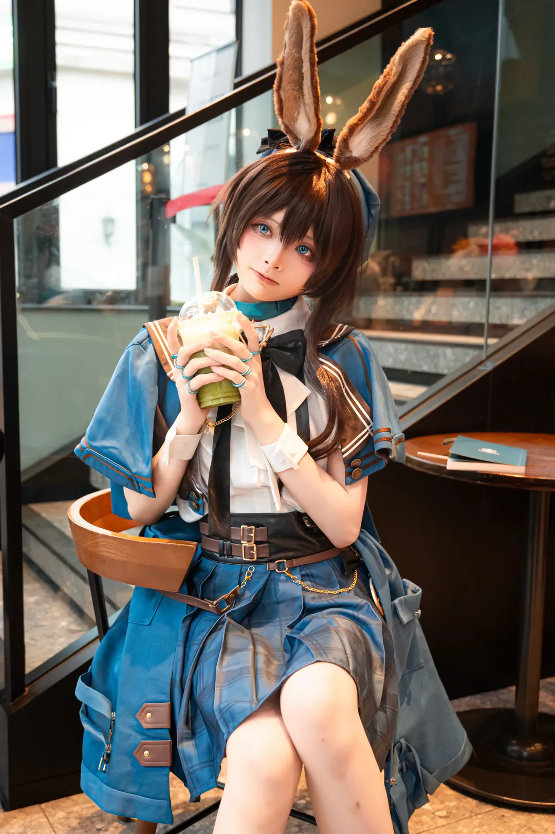 二次元, cosplay, 明日方舟, 阿米婭cos, 星巴克