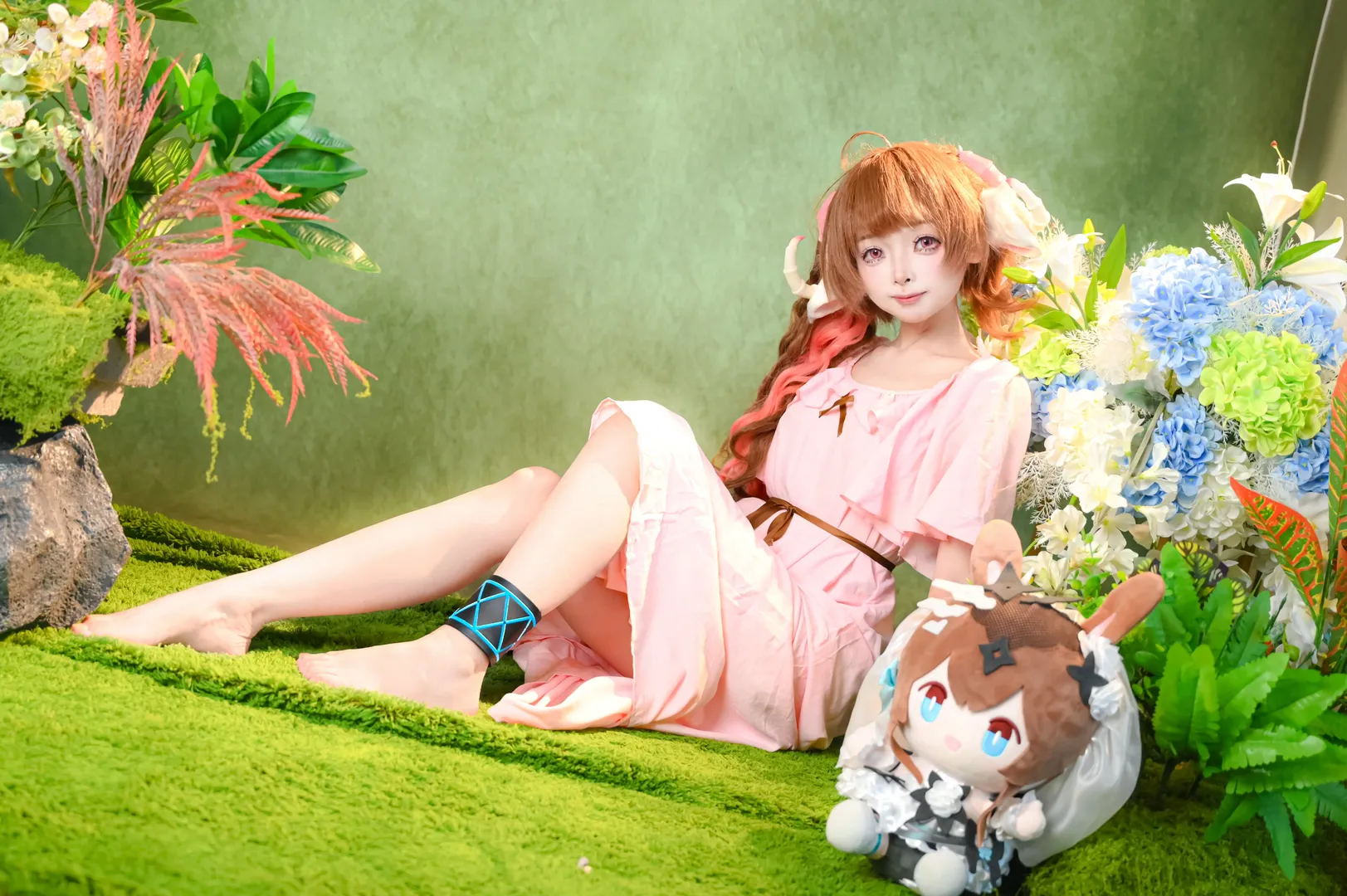 二次元, 明日方舟, 艾雅法拉cos, cosplay拍摄, 粉色系穿搭 - 第3张