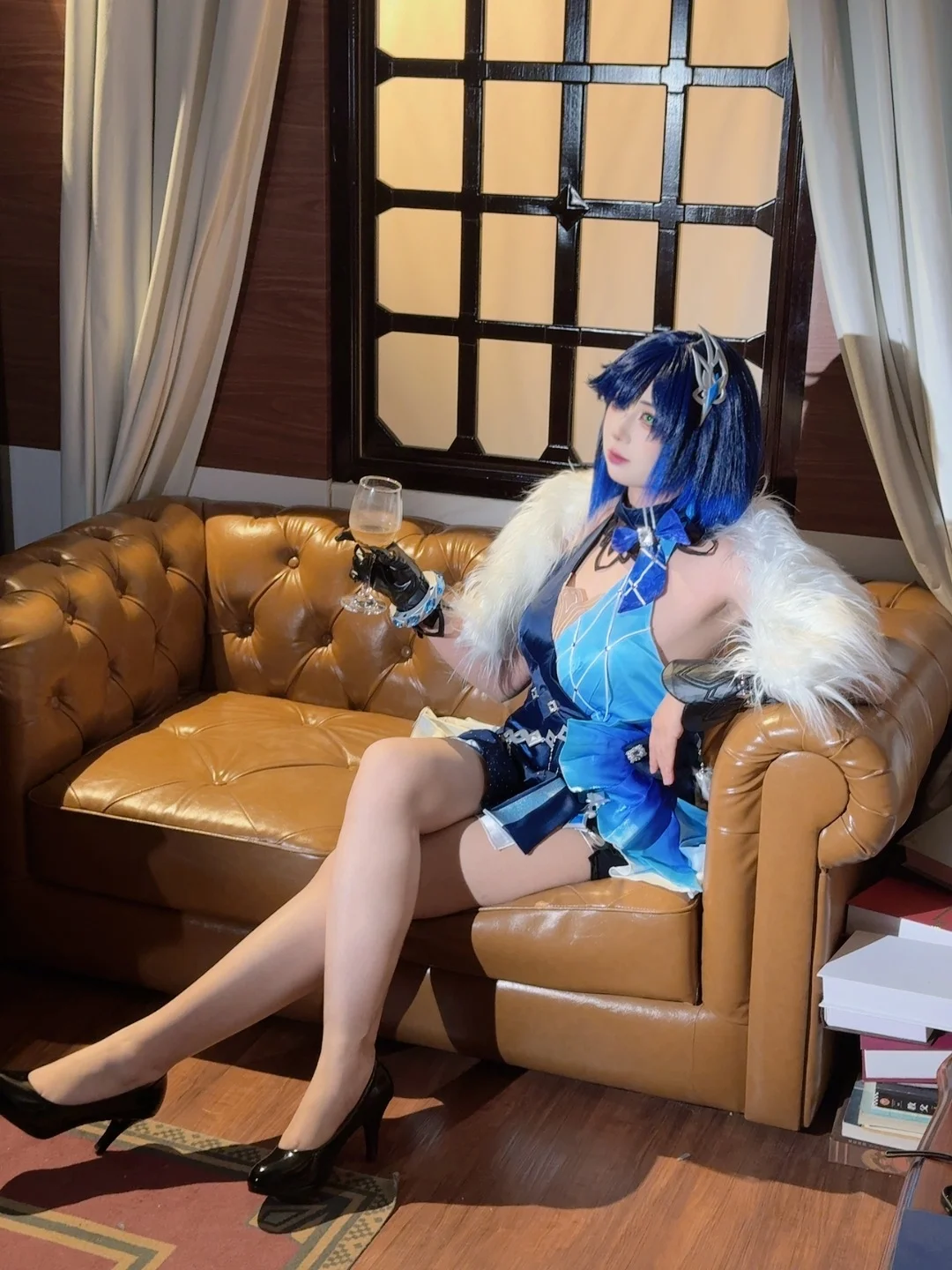 原神, 夜兰cos, 原神cosplay, 黑色丝袜, 为爱发电 - 第2张