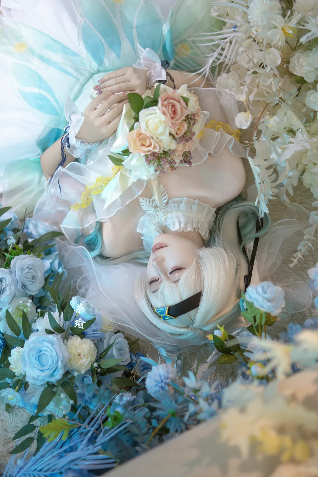 二次元少女, 崩坏星穹铁道, 流萤cos, Cosplay摄影, 花嫁流萤cos - 第1张