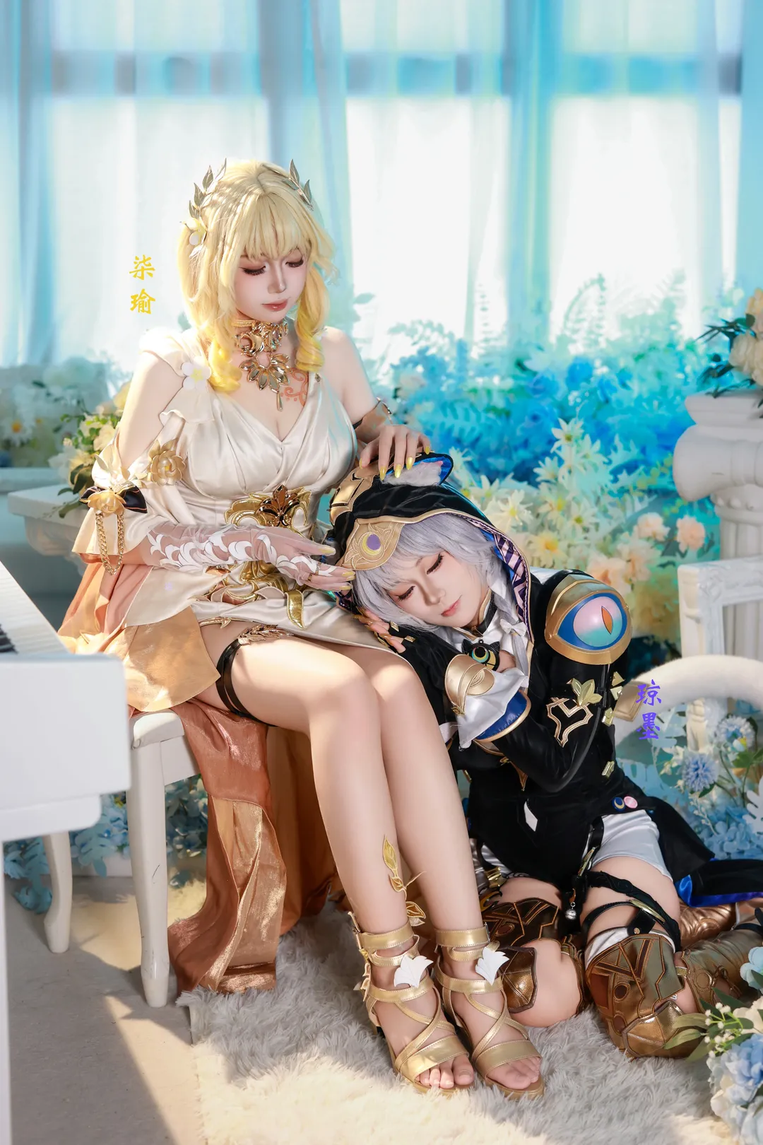 Aglaea Cosplay, Cifera Cosplay, Honkai: Star Rail, Duo cosplay, Aglaea and Sephire