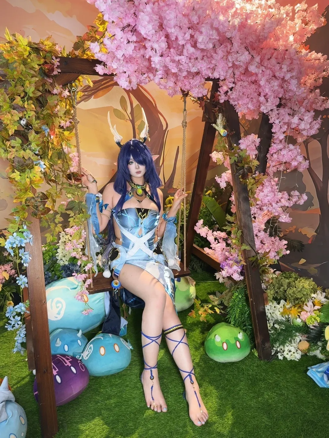 原神, 空月之歌, 挪德卡莱, cosplay, 菈乌玛cos - 第4张