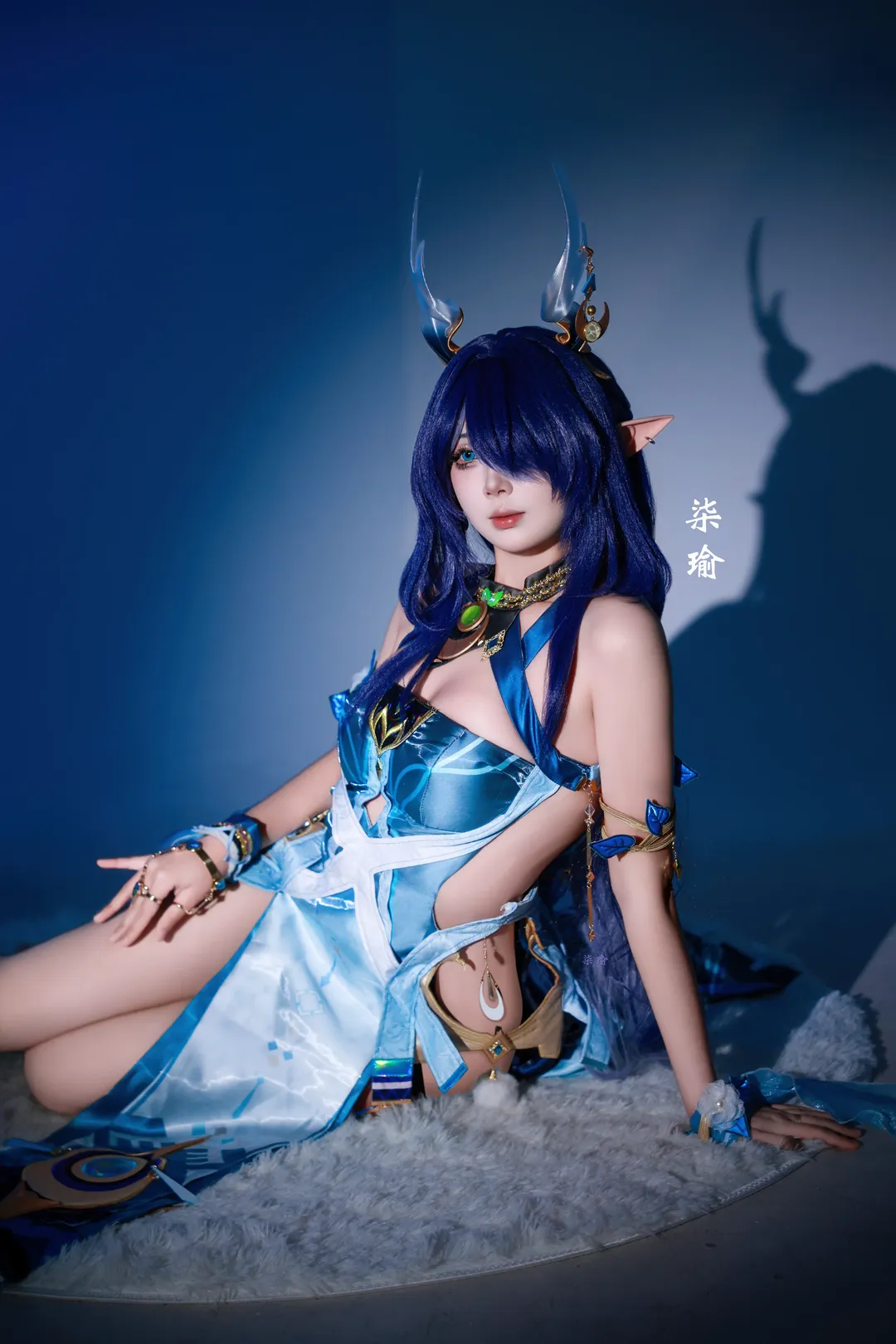 原神, 空月之歌, cosplay日常, 菈烏瑪cos, 藍色系奇幻風