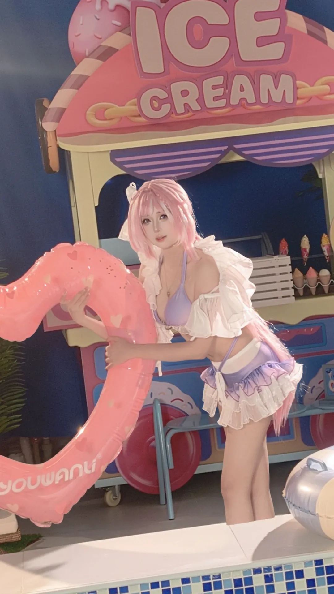 爱莉希雅cos, 崩坏三, 泳装cosplay, 爱莉希雅泳装, 二次元夏日 - 第2张