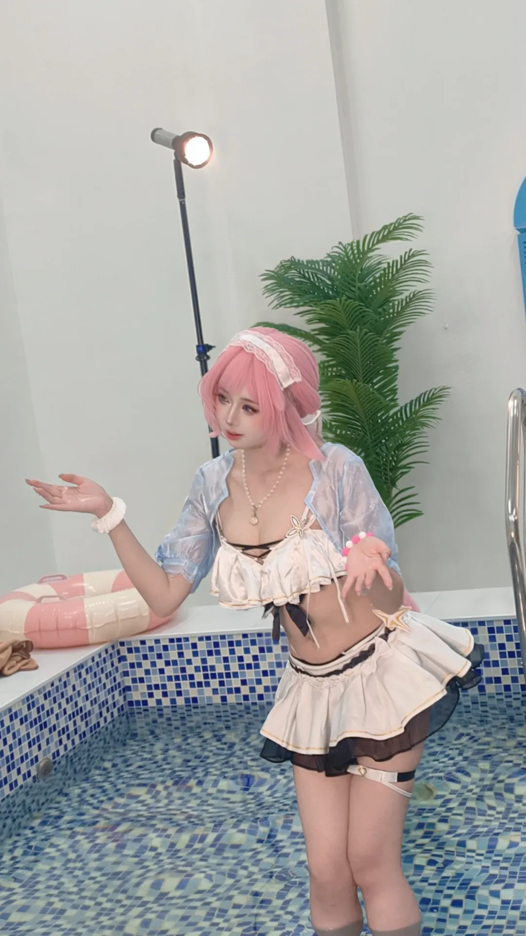 Elysia Cosplay, Honkai Impact 3rd, cosplay, Summer Film, Pink fairy swimsuit - Image 2