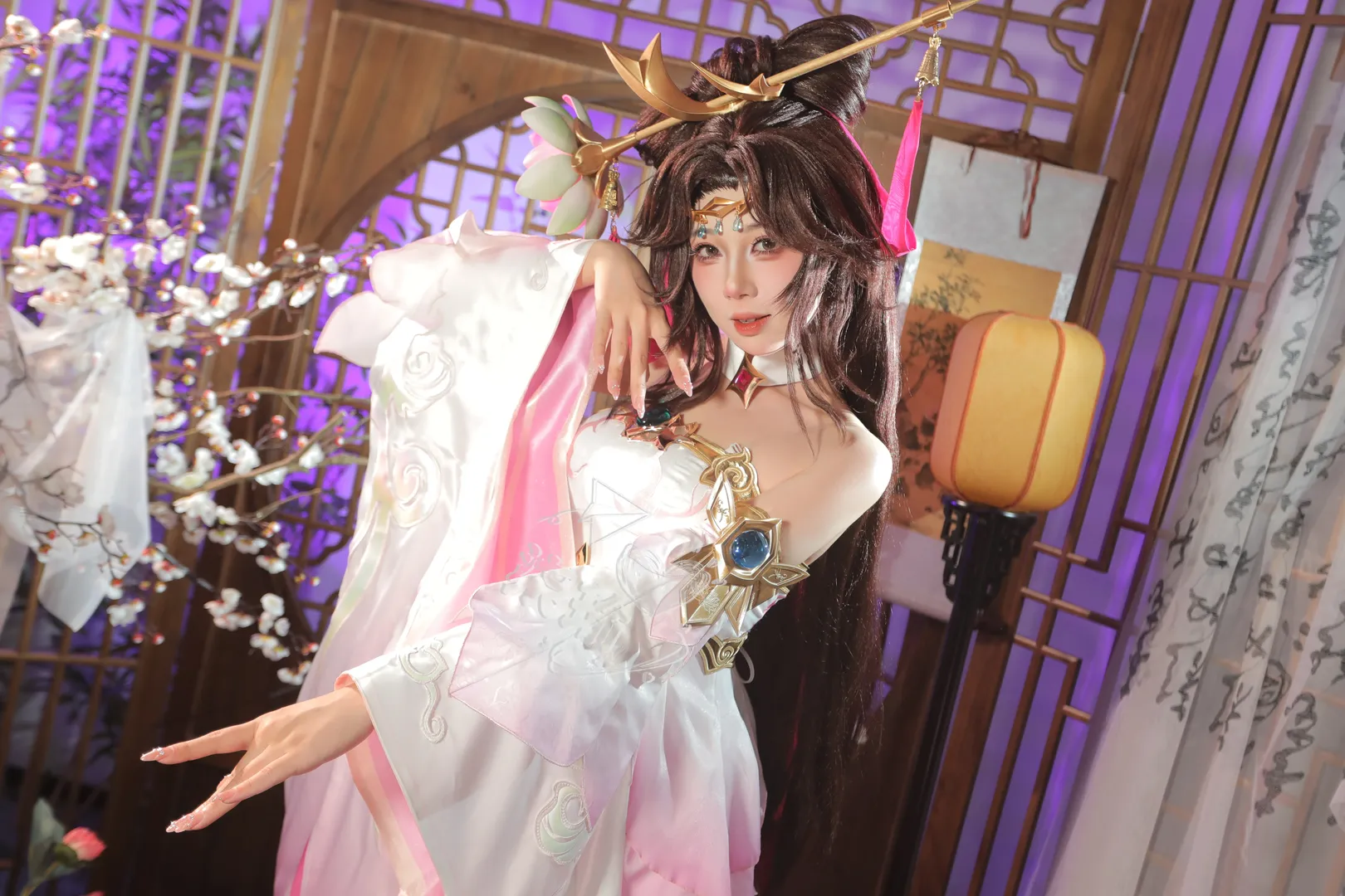 王者荣耀, 貂蝉cos, 古风cos, 王者荣耀cosplay, 白丝cos - 第13张