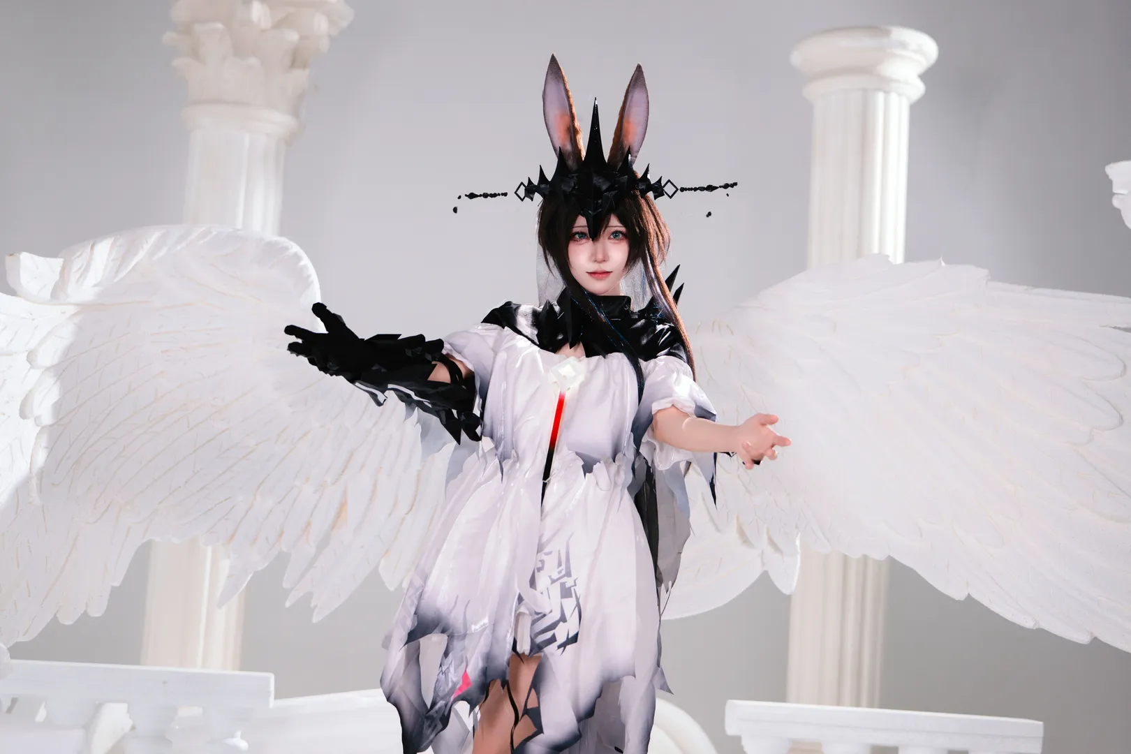 二次元cosplay, 明日方舟, 阿米娅cos, cosplay摄影, 魔王兔cosplay - 第11张