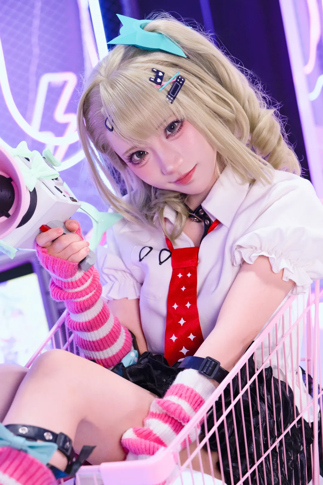 绝区零, 二次元cosplay, 千夏蕾咪cos, 游戏少女, 赛博霓虹 - 第5张