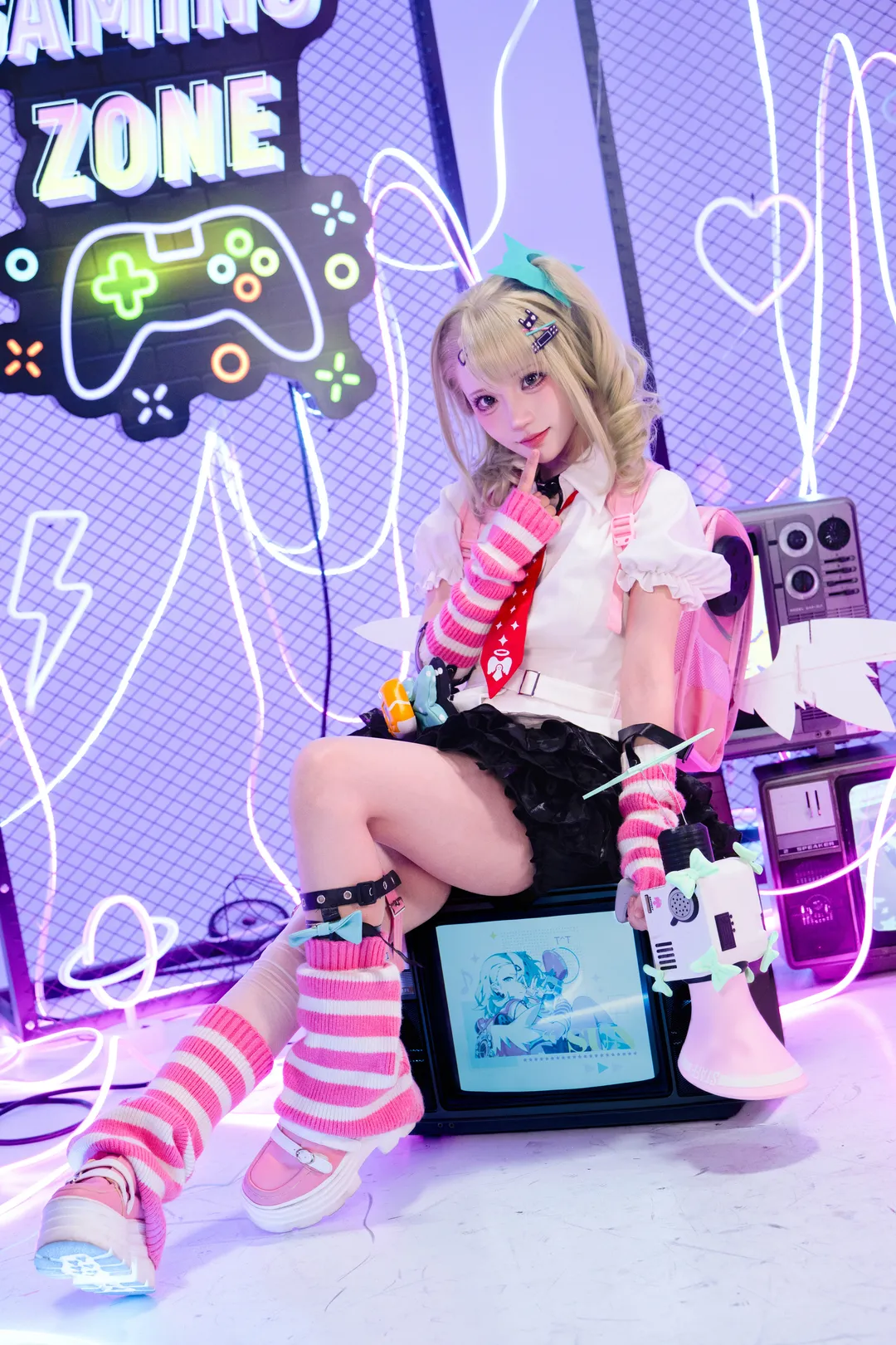 绝区零, 二次元cosplay, 千夏蕾咪cos, 游戏少女, 赛博霓虹 - 第6张