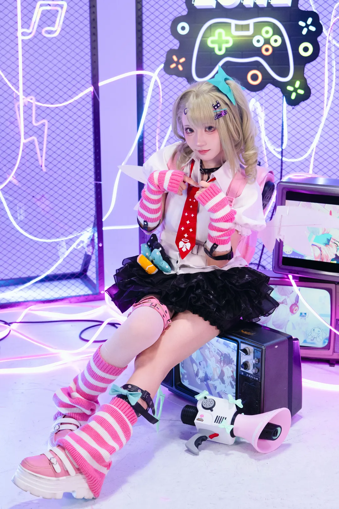 绝区零, 二次元cosplay, 千夏蕾咪cos, 游戏少女, 赛博霓虹 - 第9张